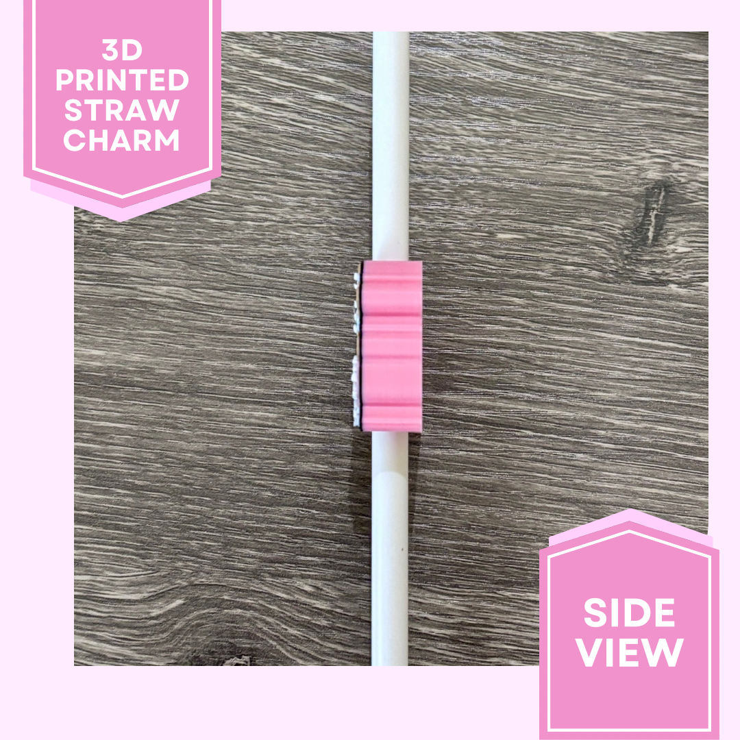 3D Printed Straw Charm- OH SNAP Gingerbread