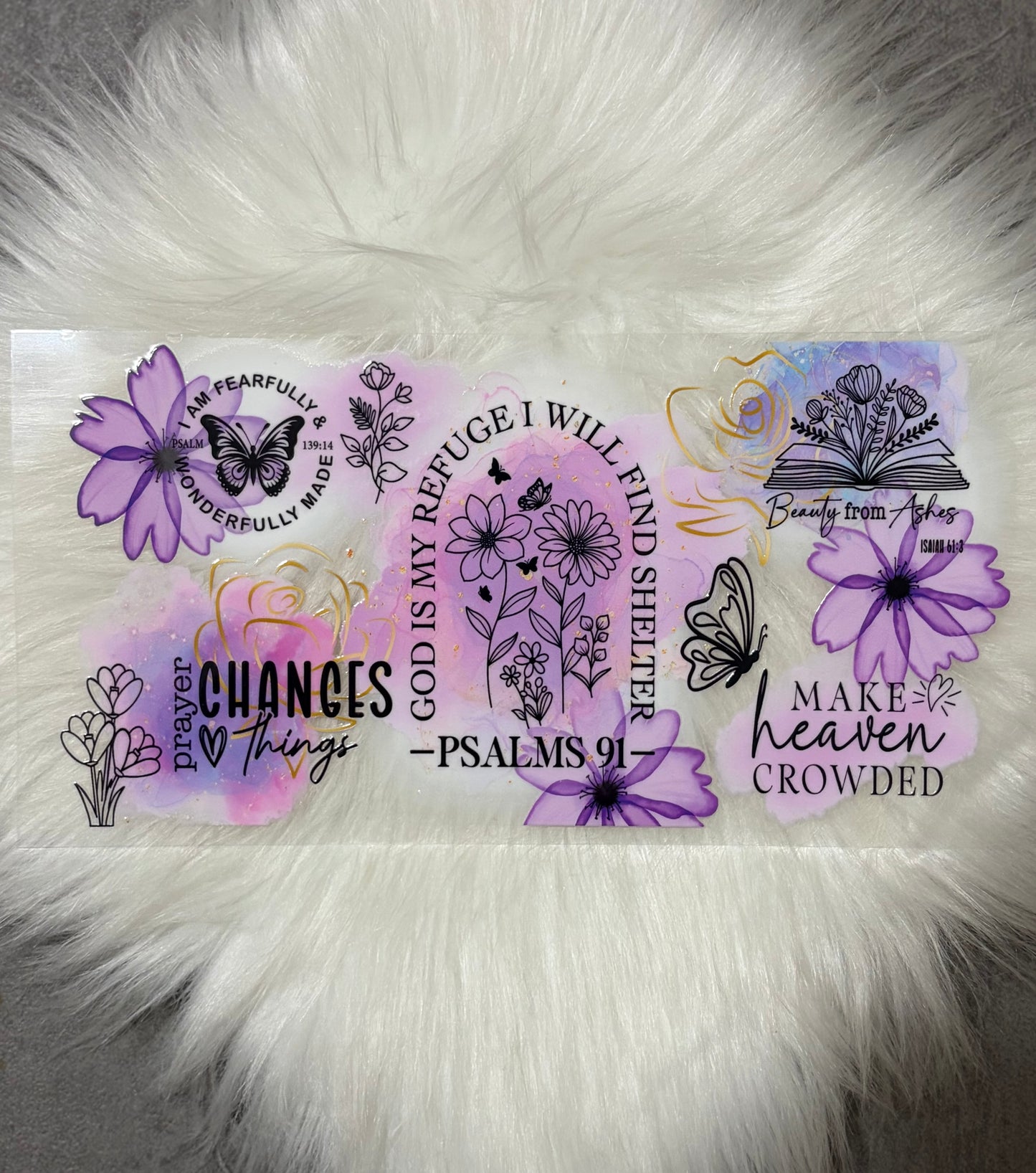 16oz UV DTF Wrap- God Is My Refuge