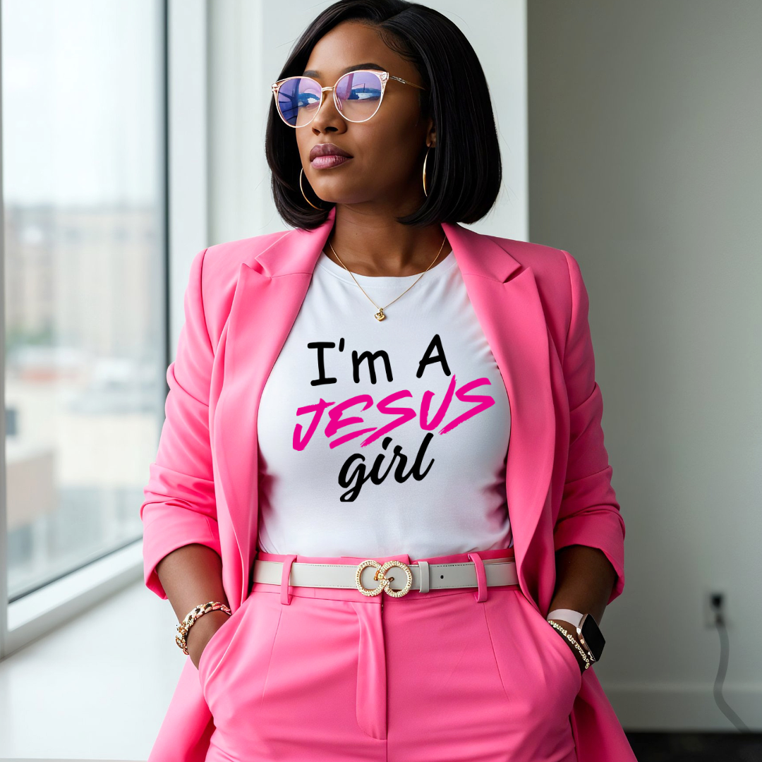 Ready To Press DTF Transfer- / Shirt not Included*- I'm A JESUS girl