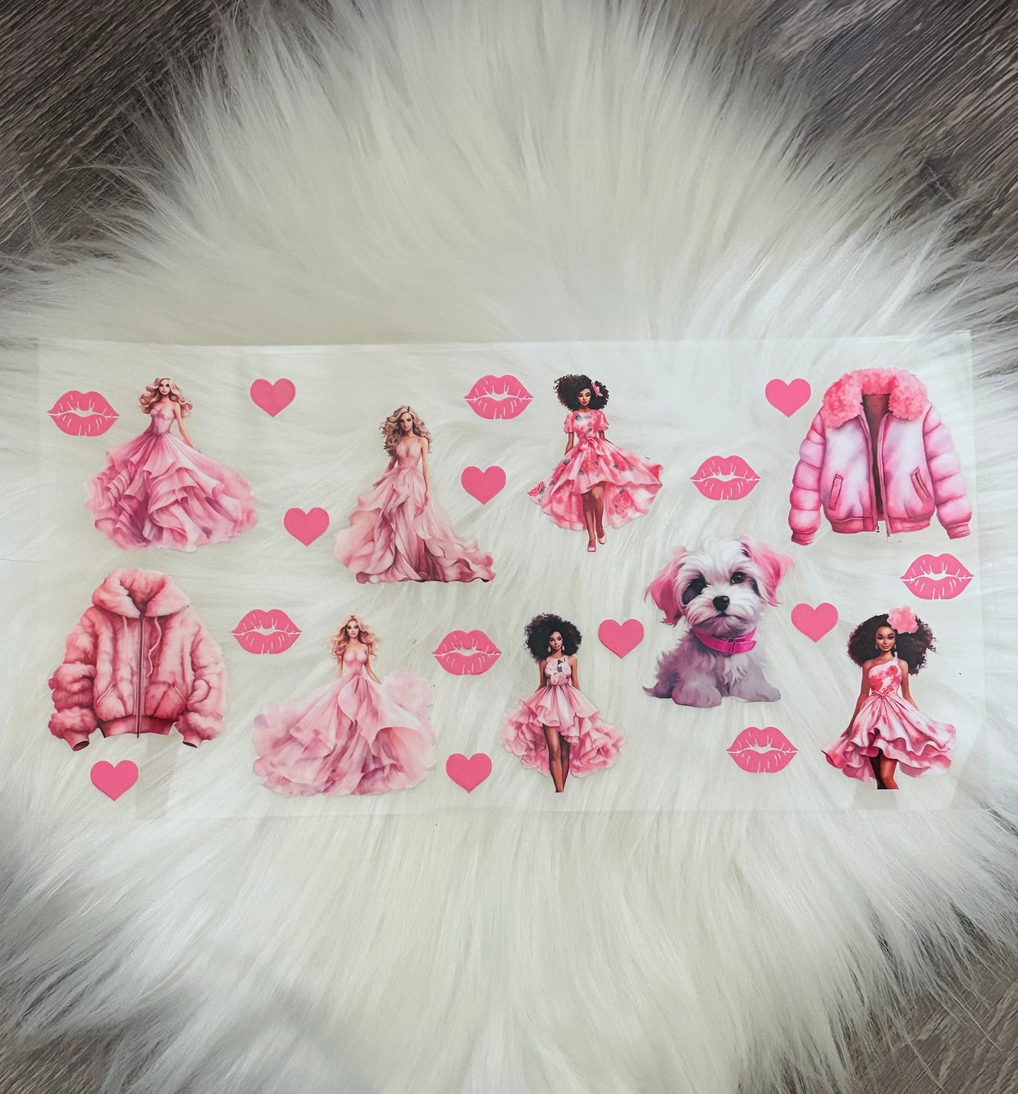 16oz UV DTF Wrap- Pink Girly