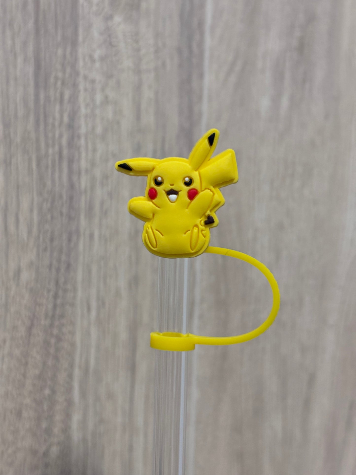 Straw Topper- Yellow Anime