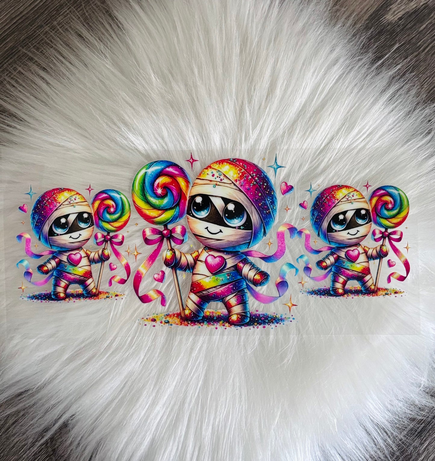 16OZ UV DTF Wrap- Lollipop Mummies