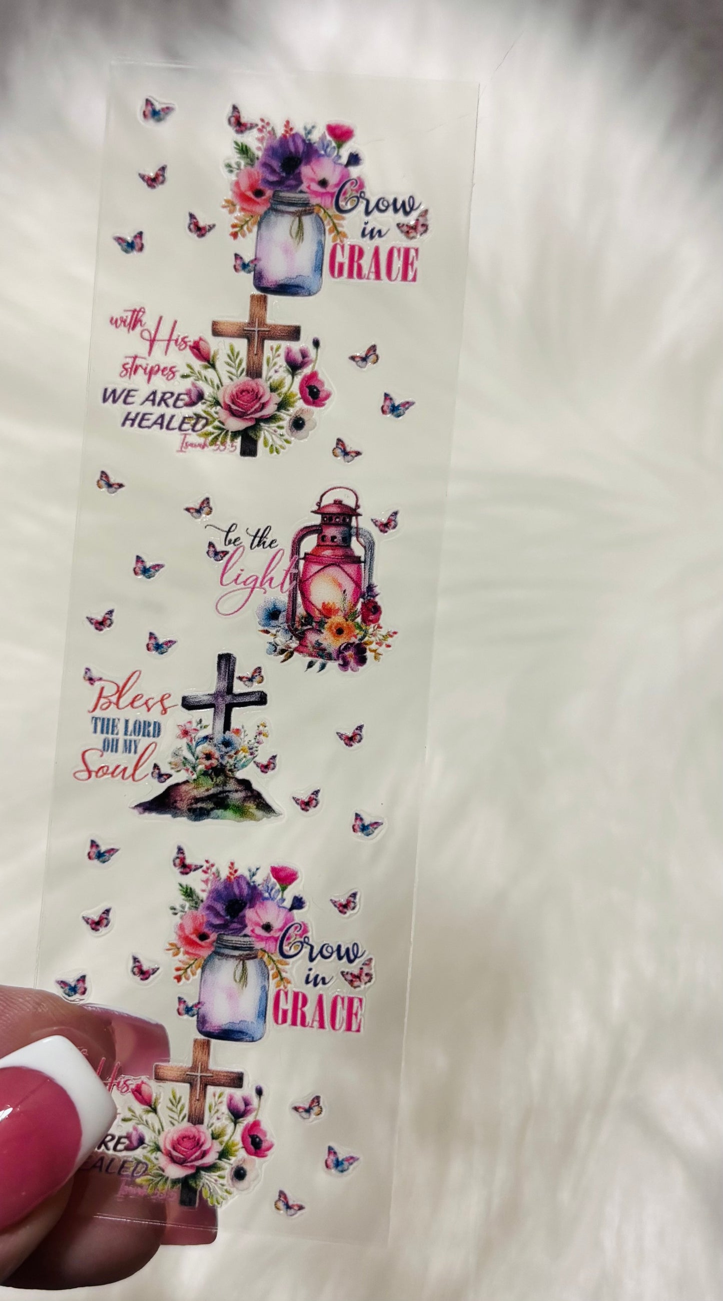 UVDTF Pen Wrap- Grow In Grace