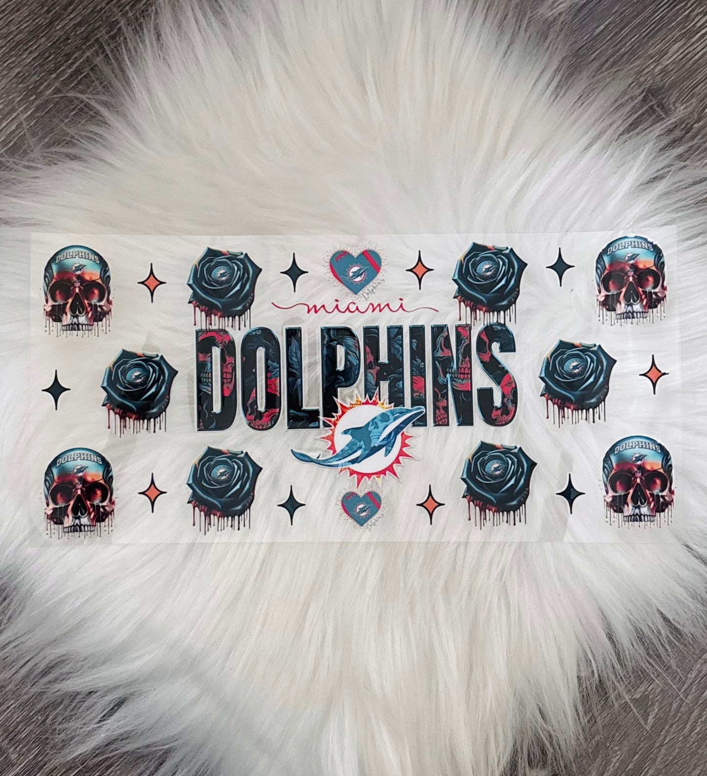 16oz UV DTF Wrap- Dolphins