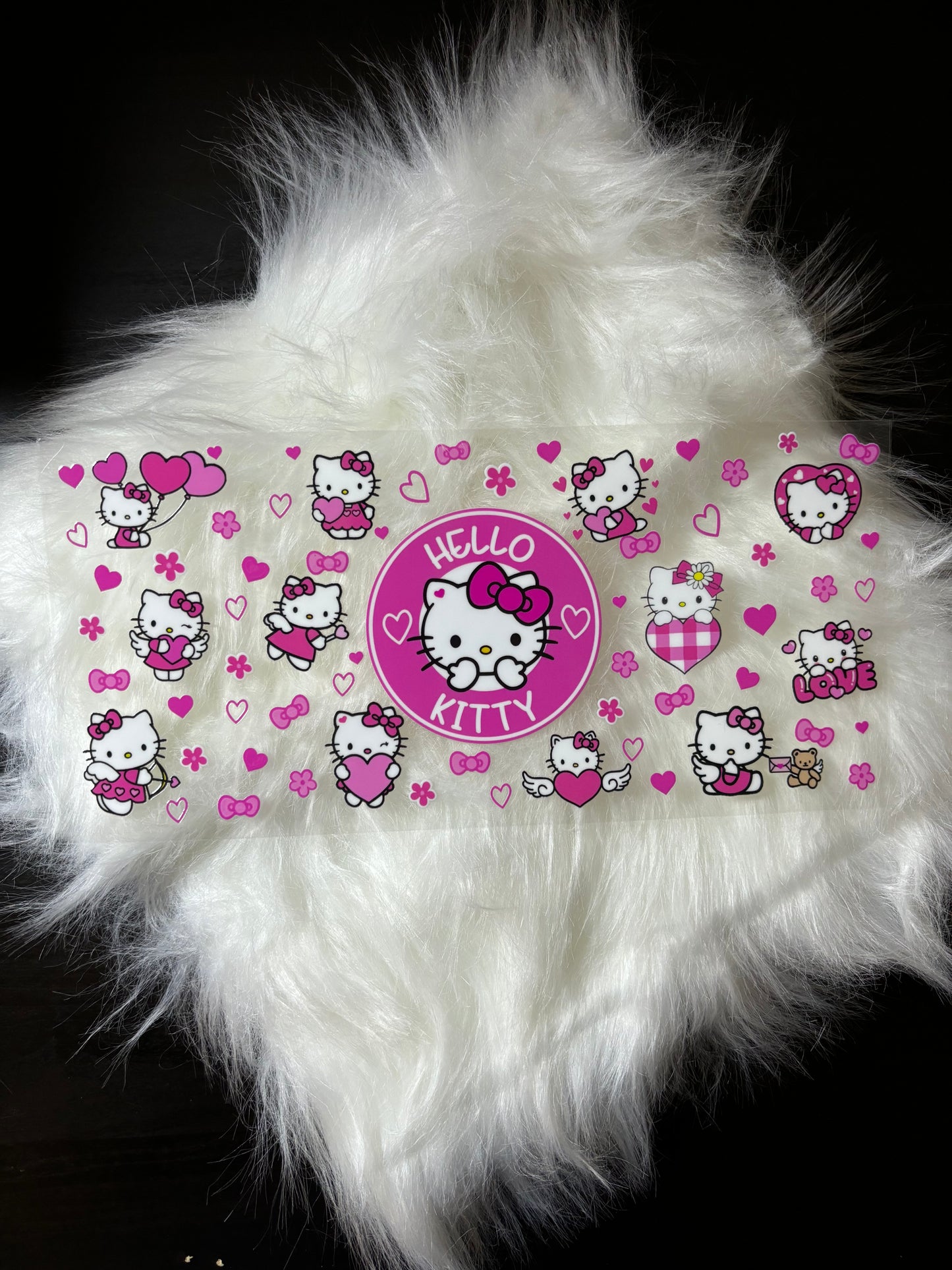 16oz UV DTF Wrap- Pink Kitty