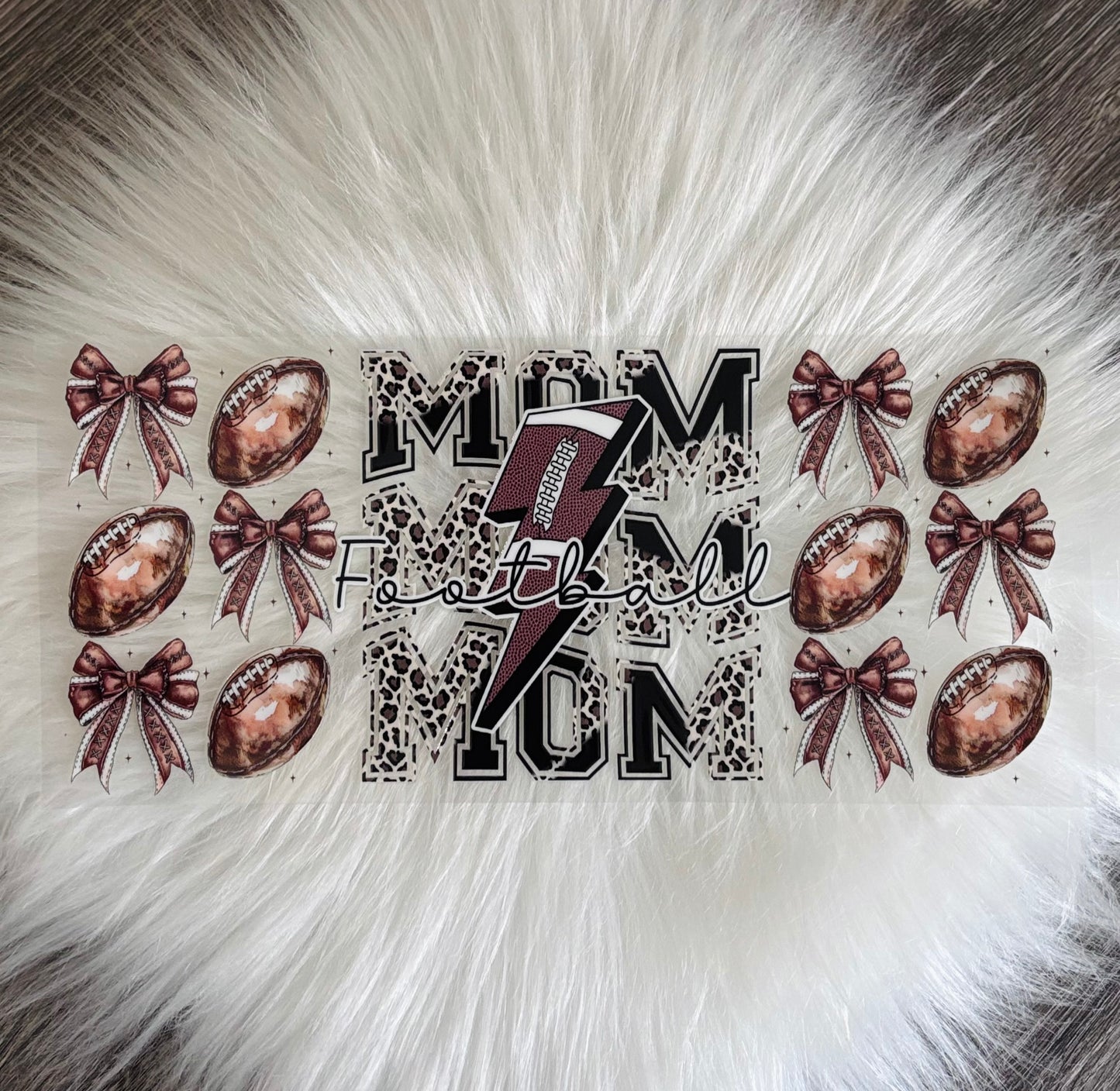 UV DTF Wrap- Football Mom Coquette