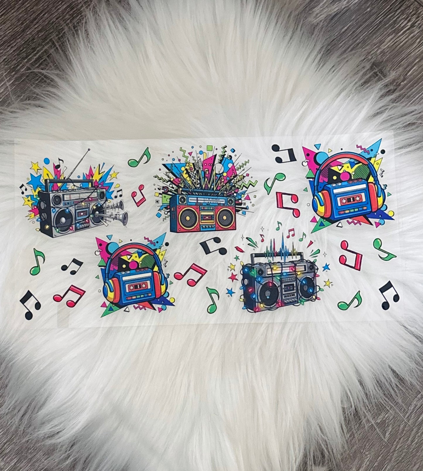 16oz UV DTF Wrap- Boomboxes