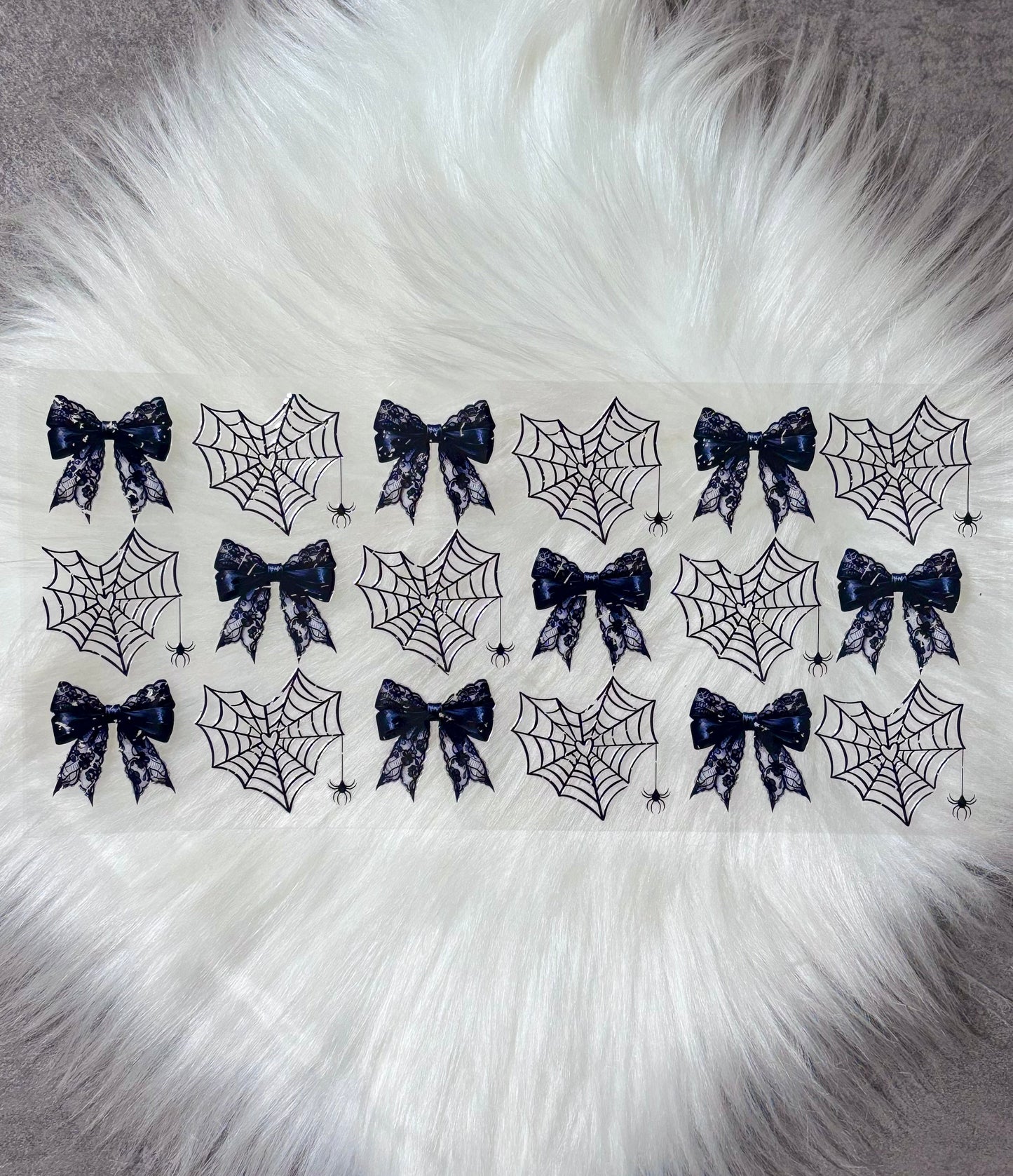 16oz UV DTF Wrap- Spider Web Bows
