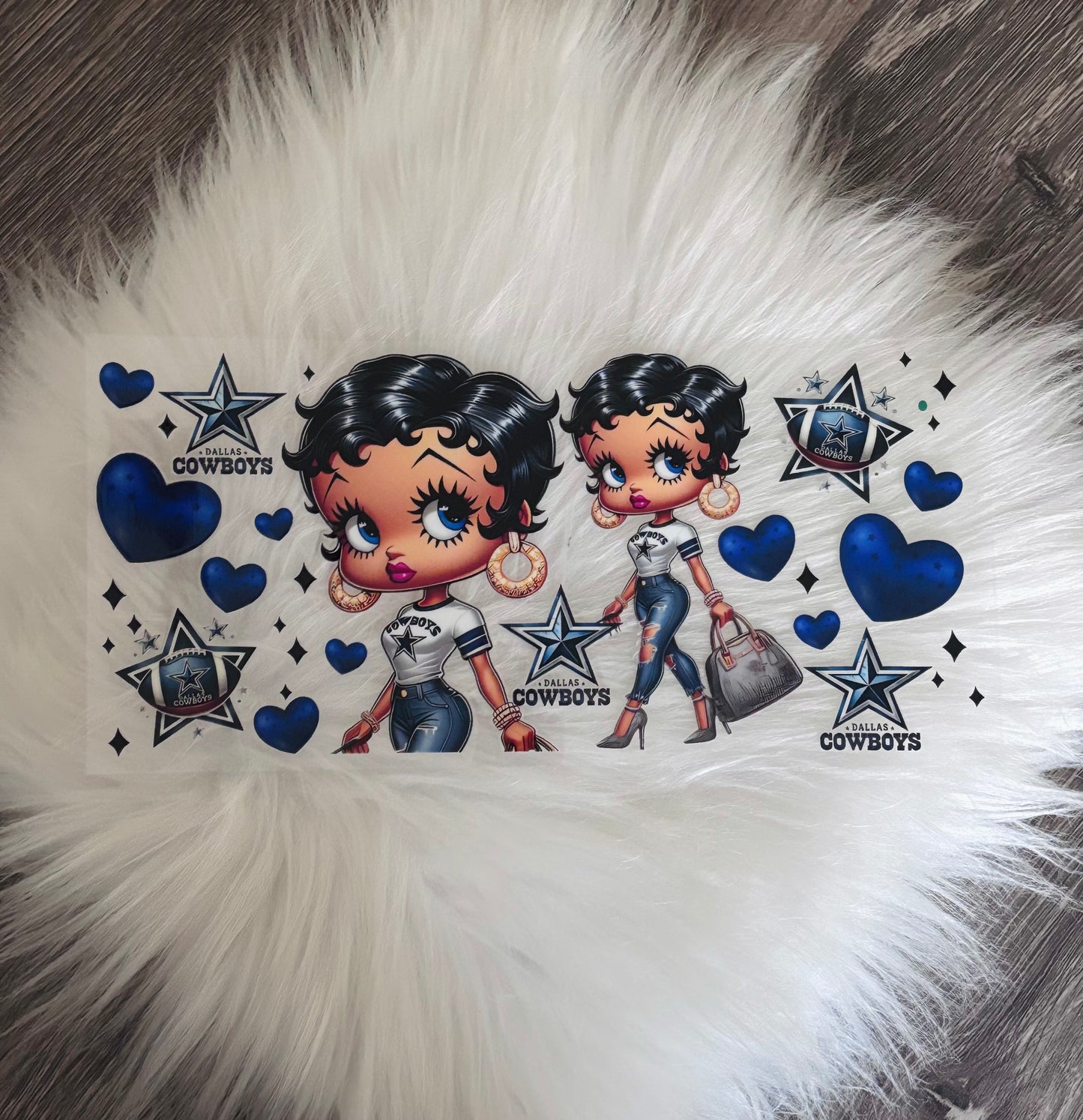 16oz UV DTF Wrap- Cowboys Betty