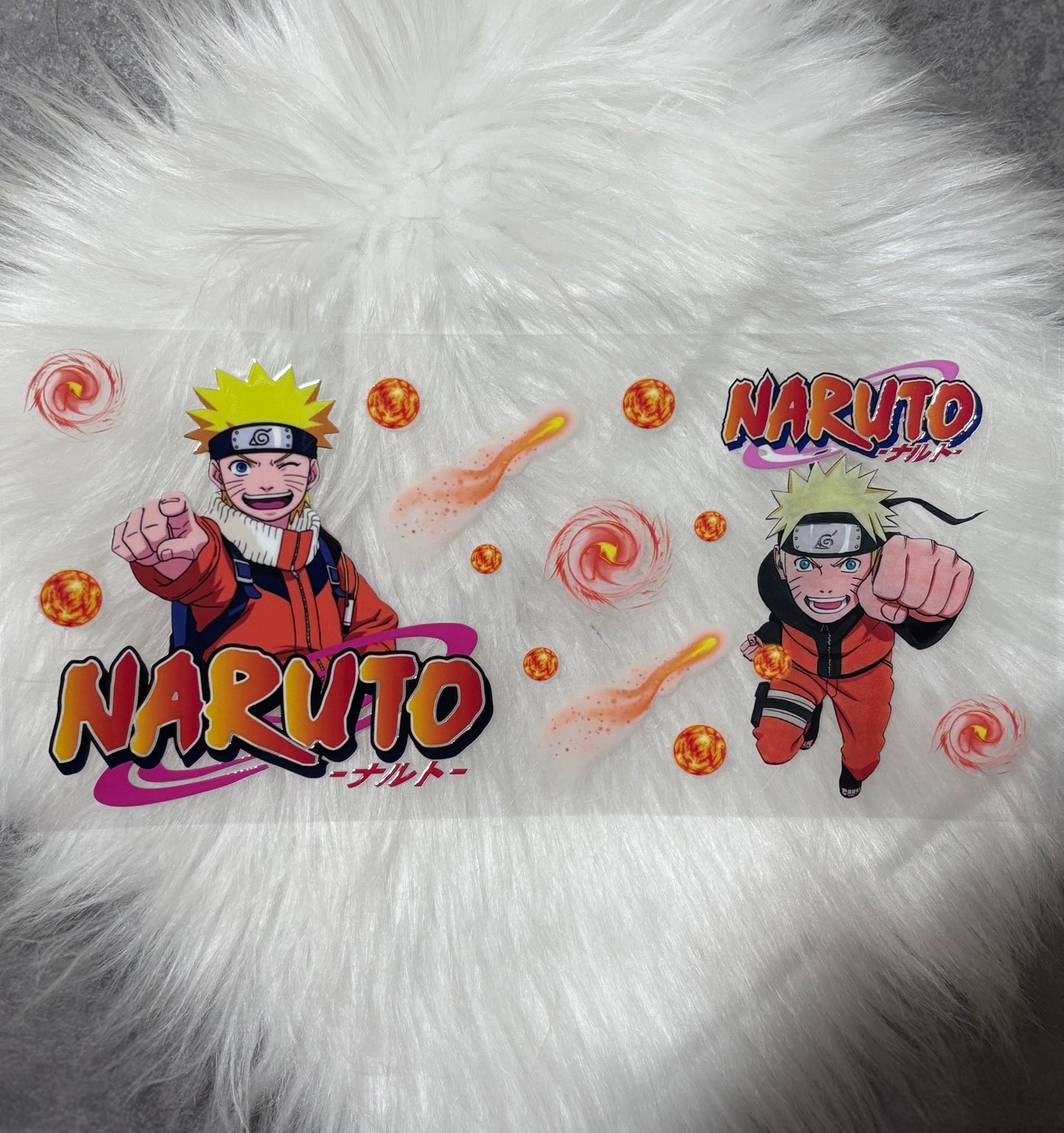 UV DTF Wrap- Orange Anime