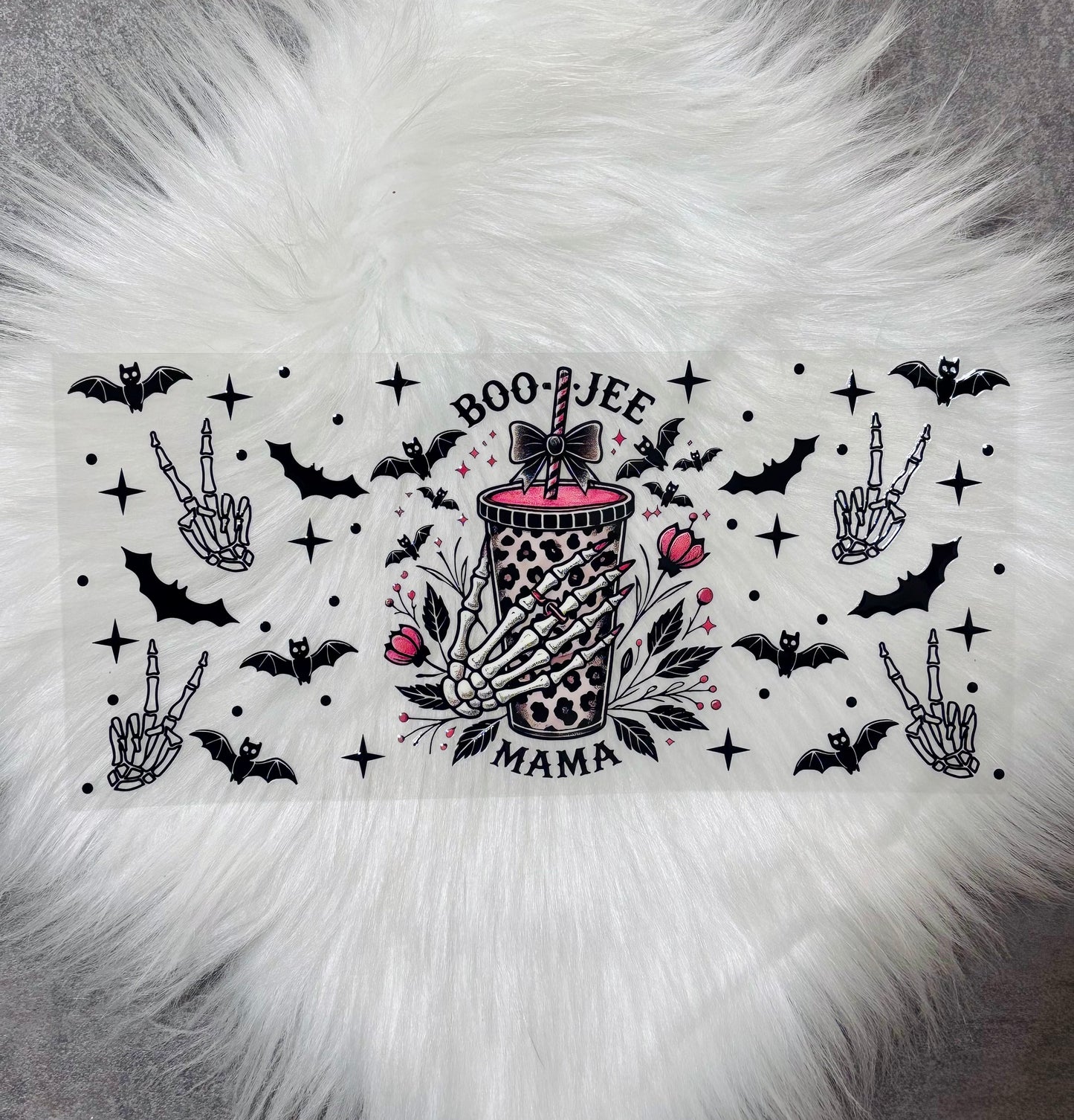 16oz UV DTF Wrap- BOO-JEE MAMA