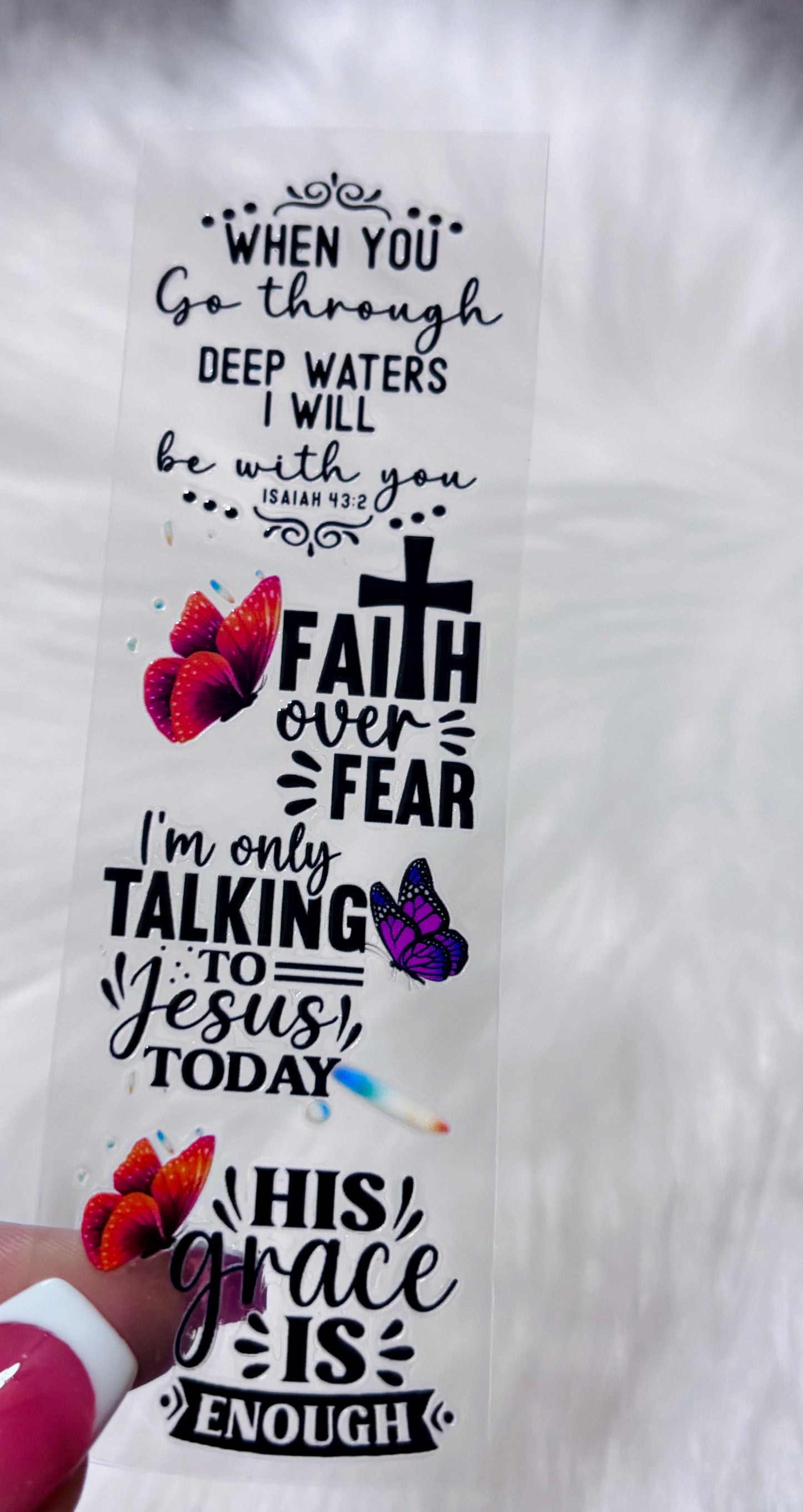 UVDTF Pen Wrap- His Grace Is Enough