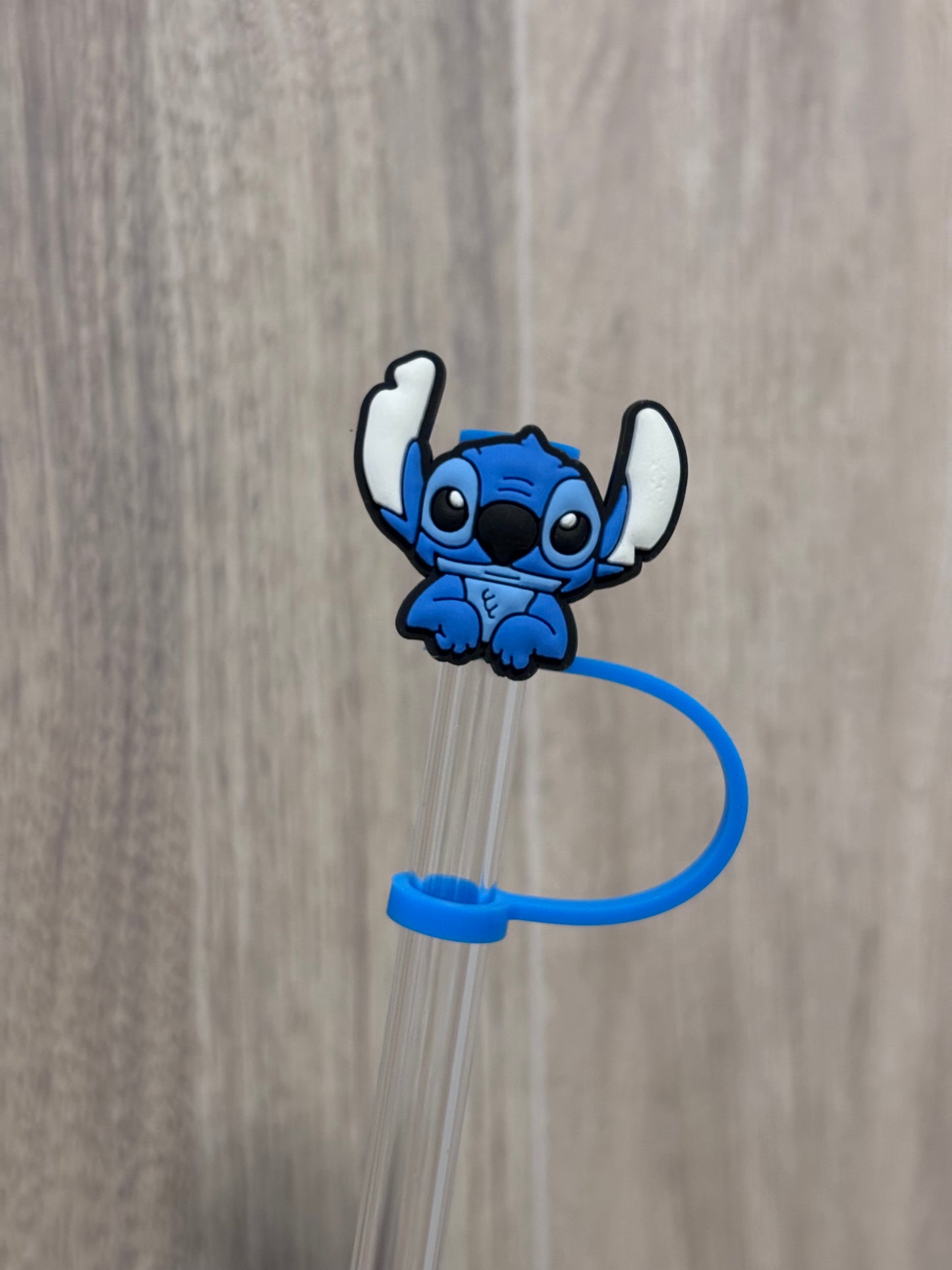 Straw Topper- Blue Alien