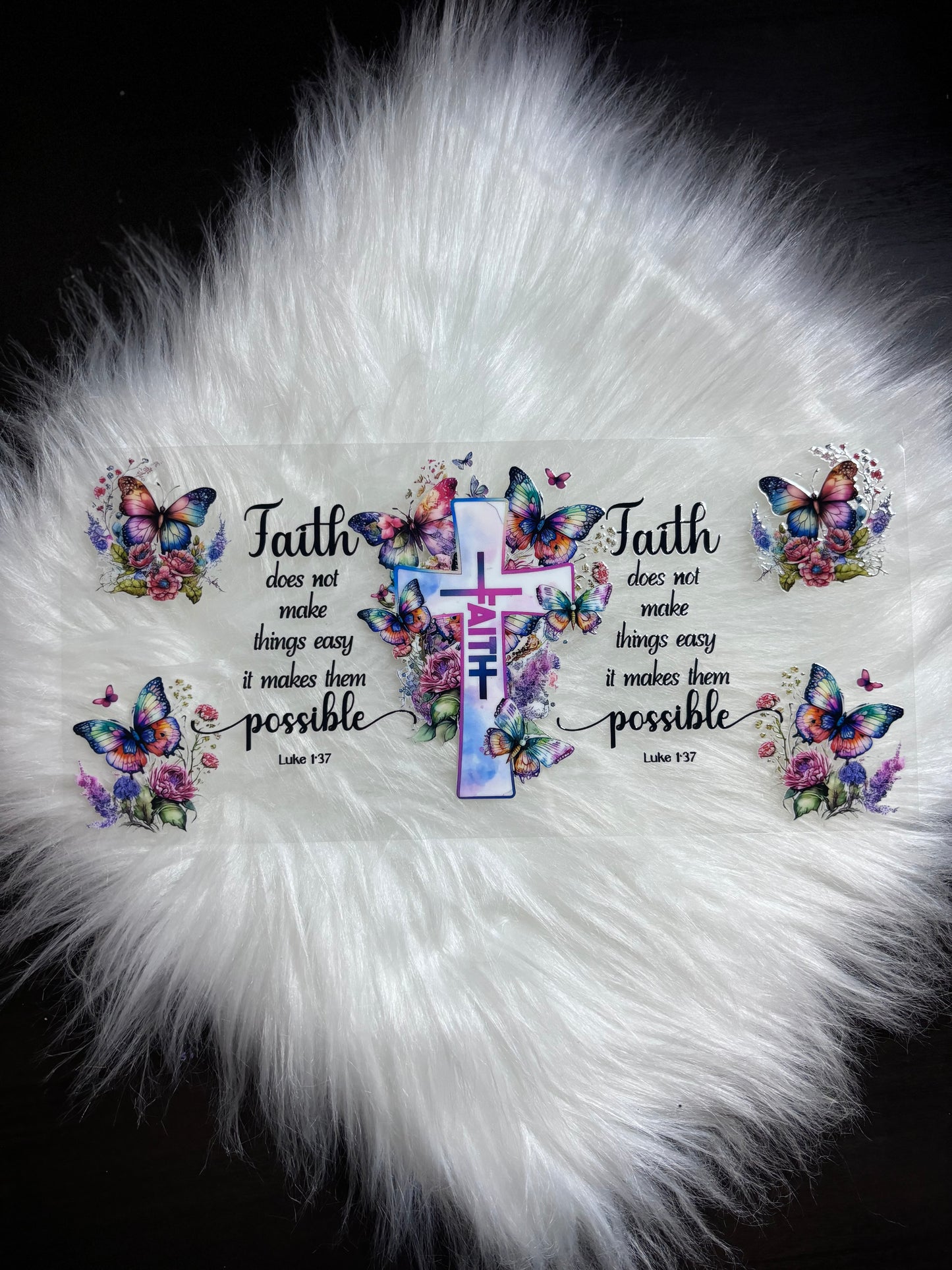 UV DTF Wrap-Faith Cross #2