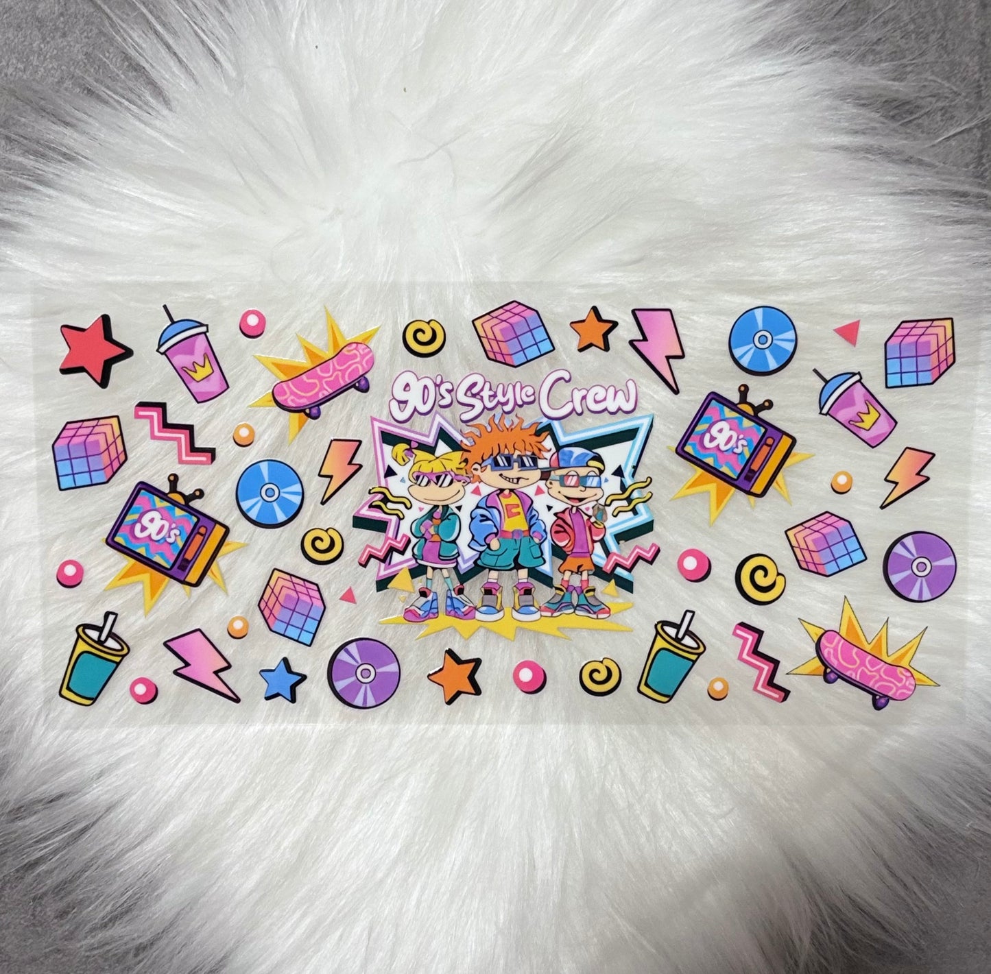 UV DTF Wrap- 90s Style Crew