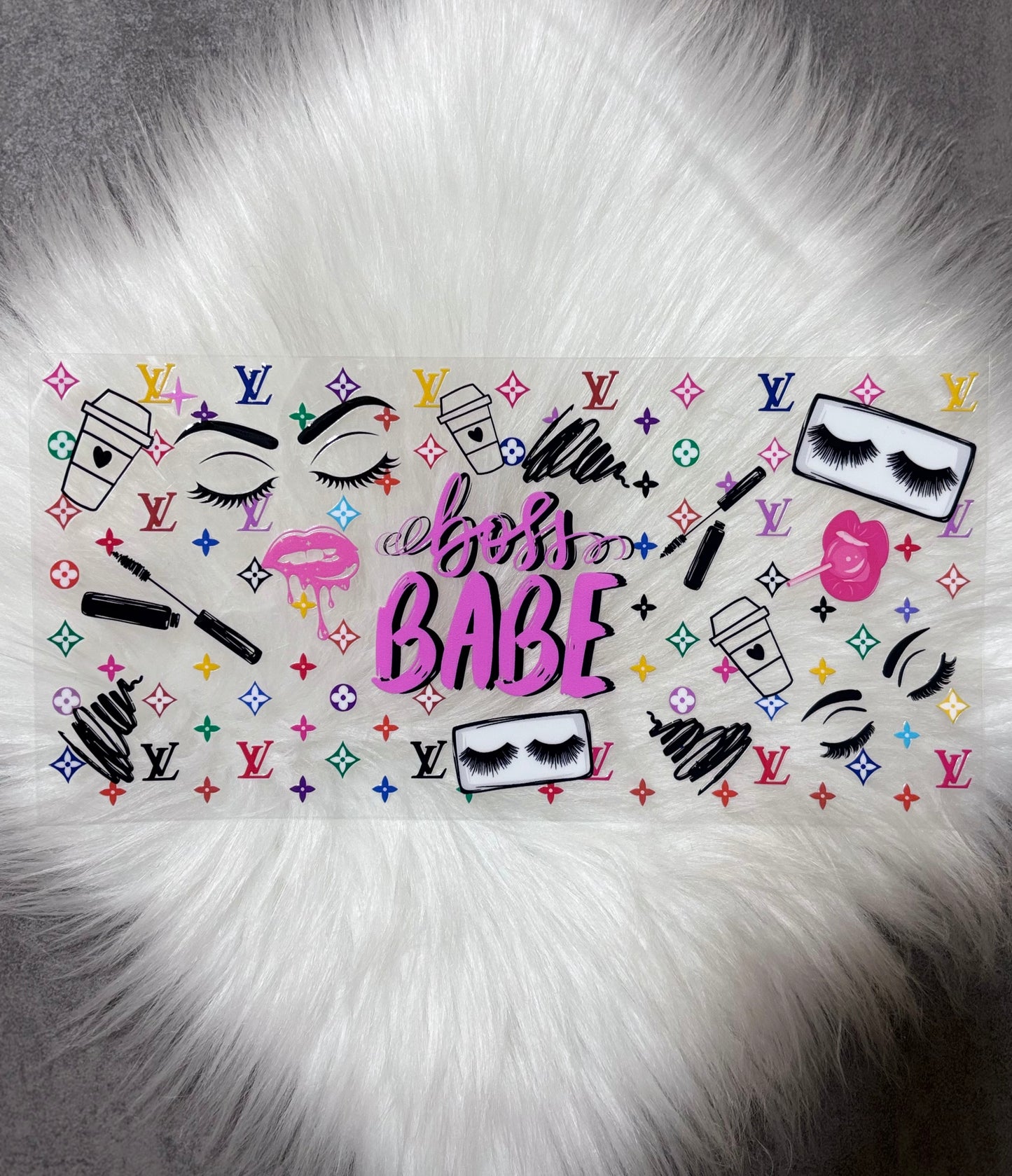 UV DTF Wrap- Colorful Boss Babe