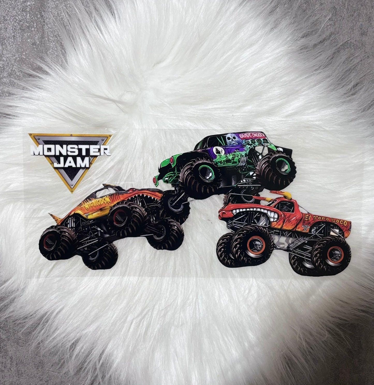 UV DTF Wrap- Monster Trucks