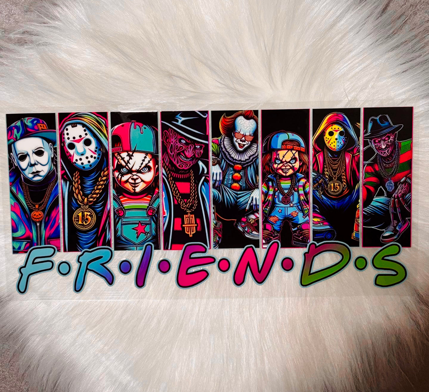 UV DTF Wrap- Horror Friends