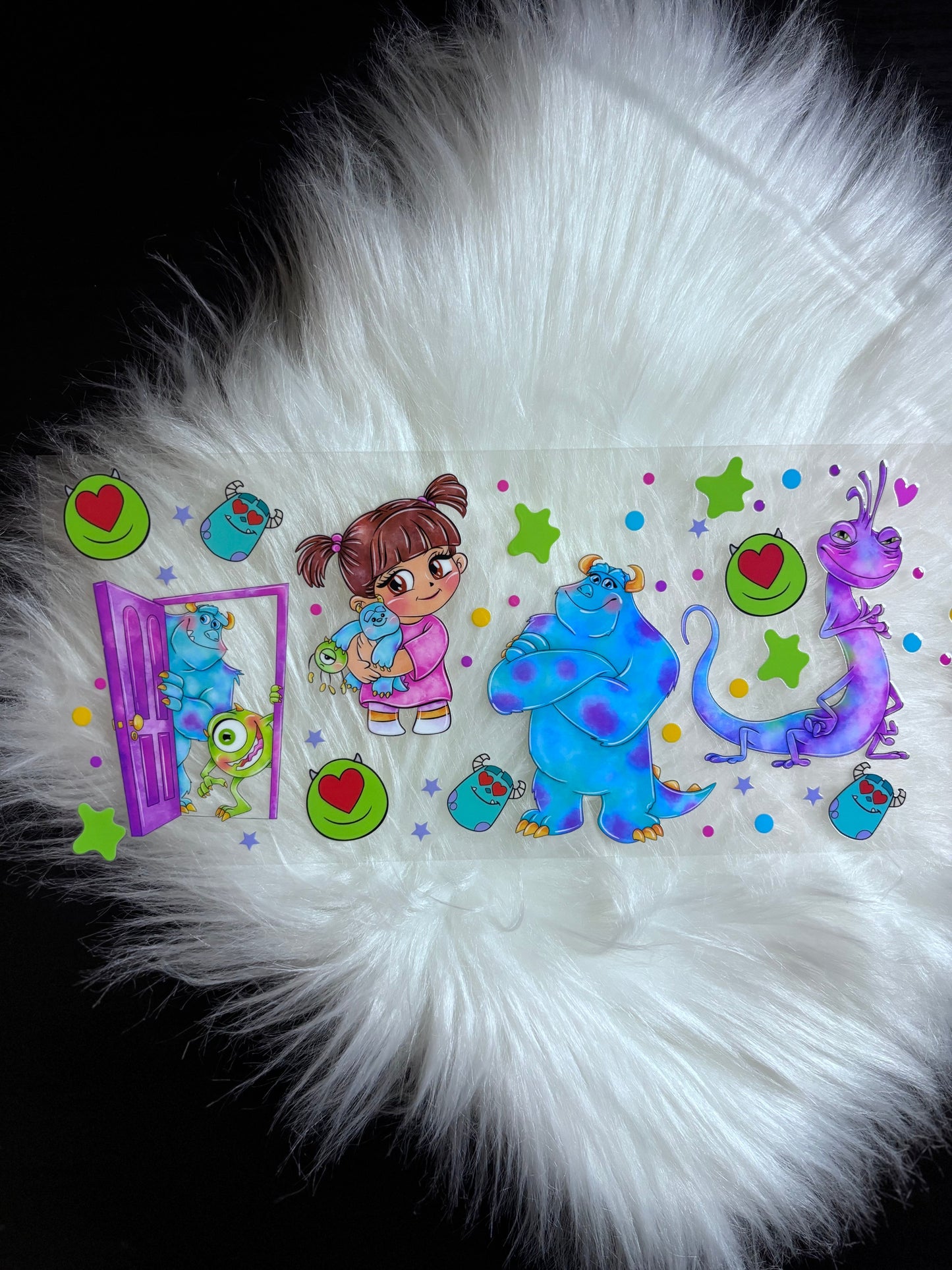 16oz UV DTF Wrap- Blue Monster