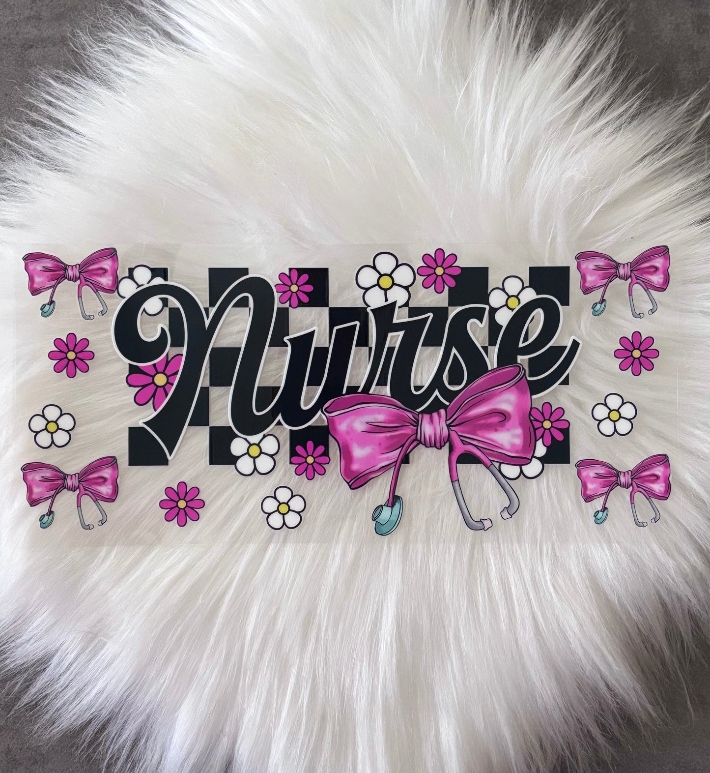 16oz UV DTF Wrap- Nurse Coquette