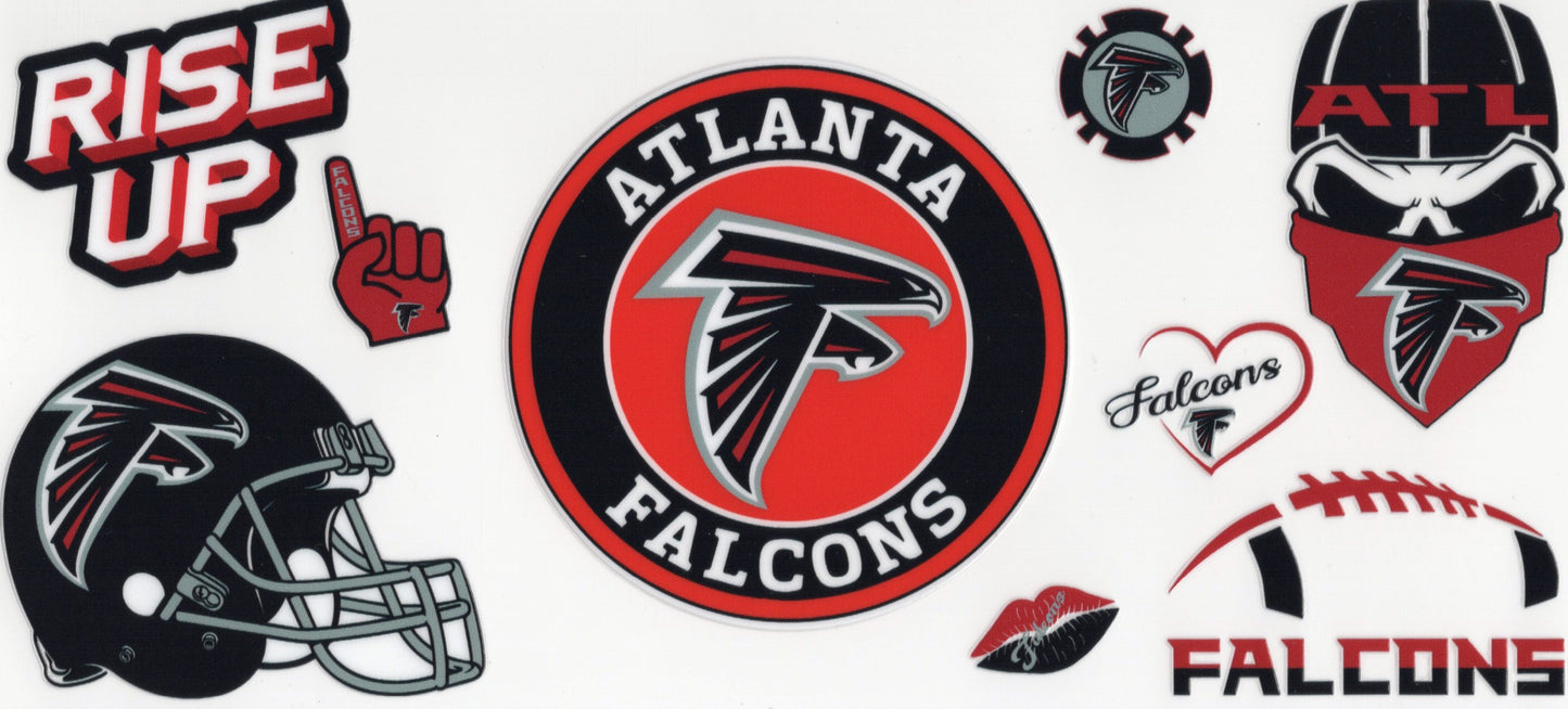 16oz UV DTF Wrap- Atlanta Falcons
