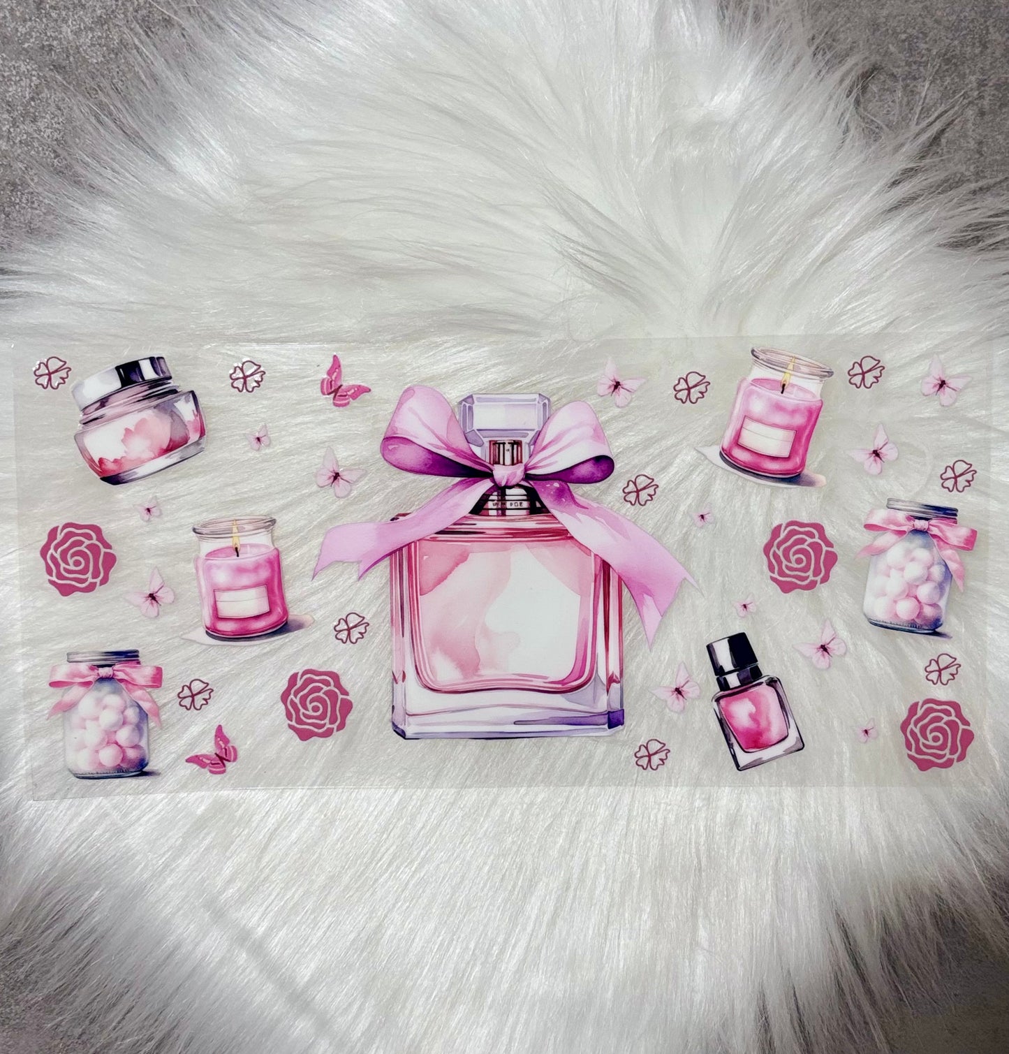 UV DTF Wrap- Pink Perfume