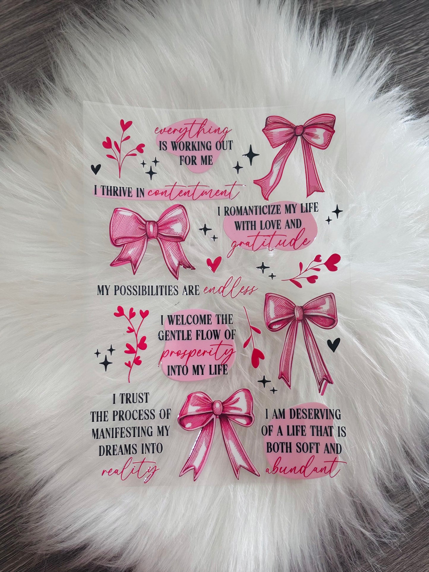 UVDTF NOTEBOOK DECAL- Daily Reminders