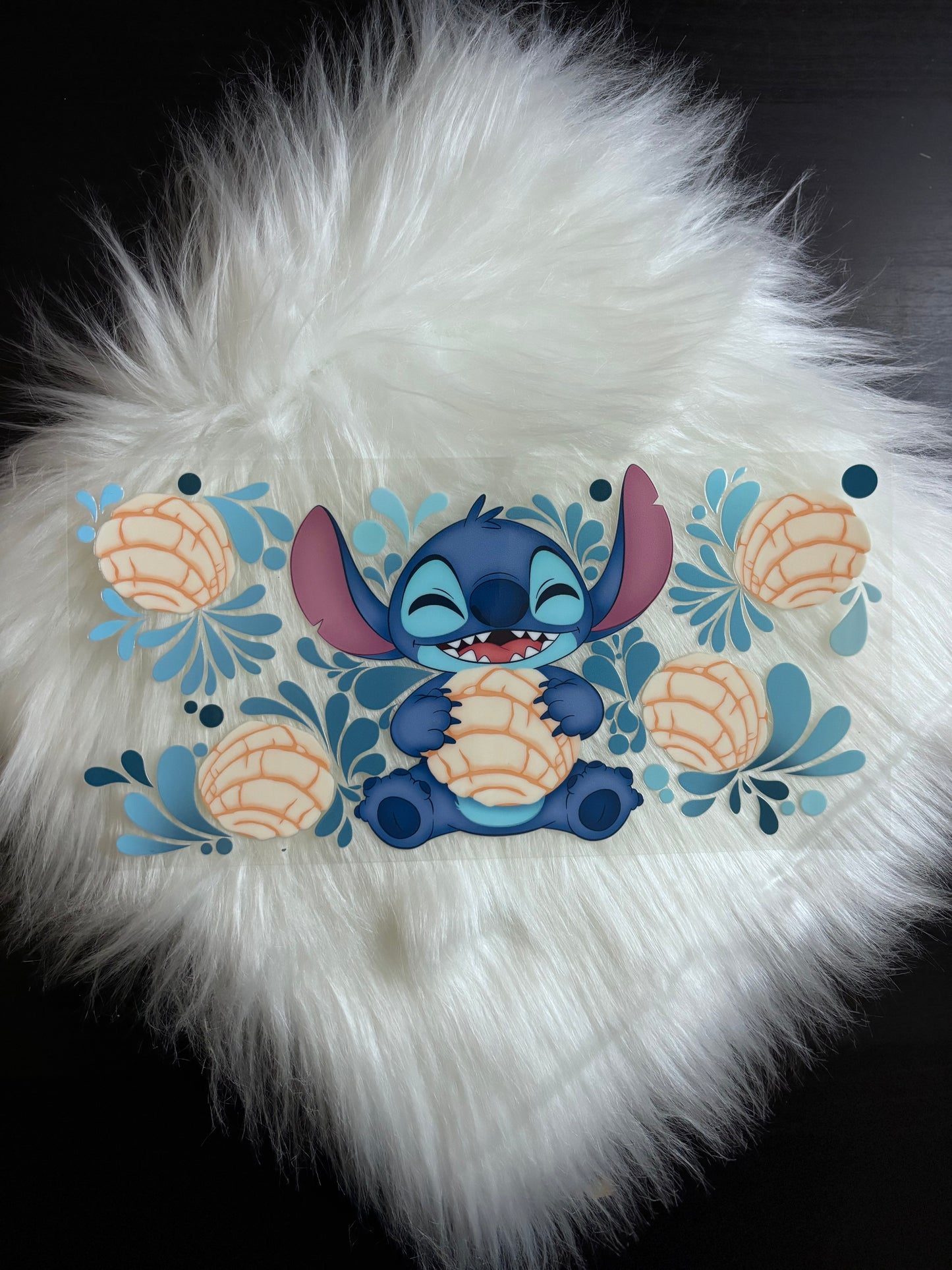 16oz UV DTF Wrap- Blue Alien Conchas