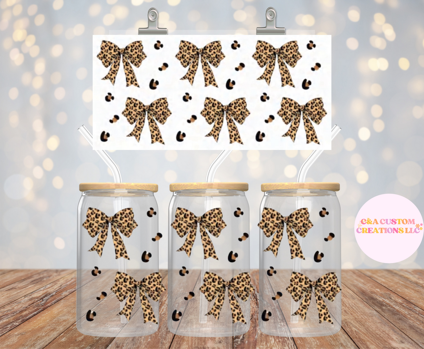 UV DTF Wrap- Leopard Coquette