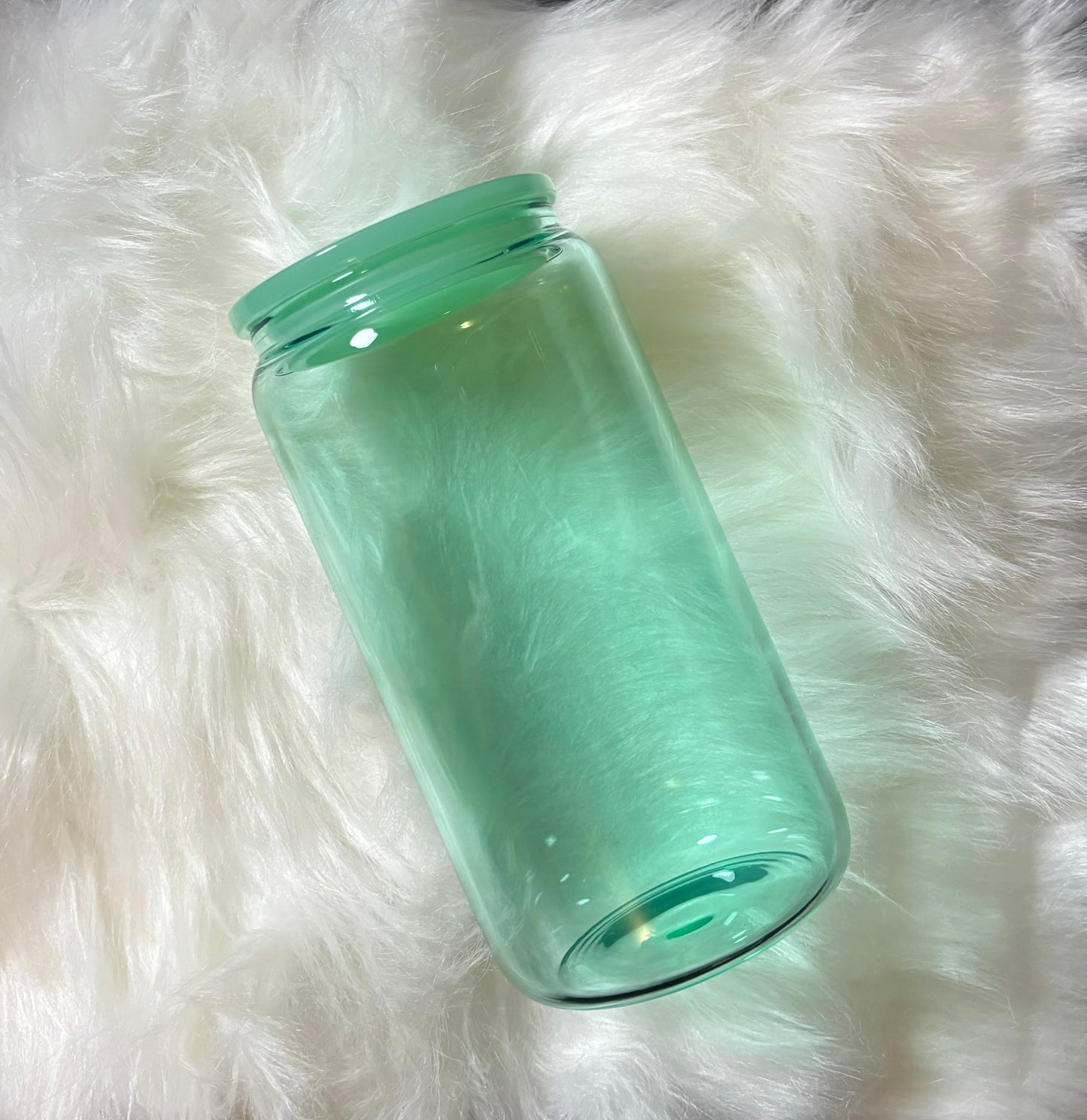 Discounted 16oz Jelly Colored Glass Can Cup W/ Plastic Lid & Plastic Straw***PLEASE READ DESCRIPTION***