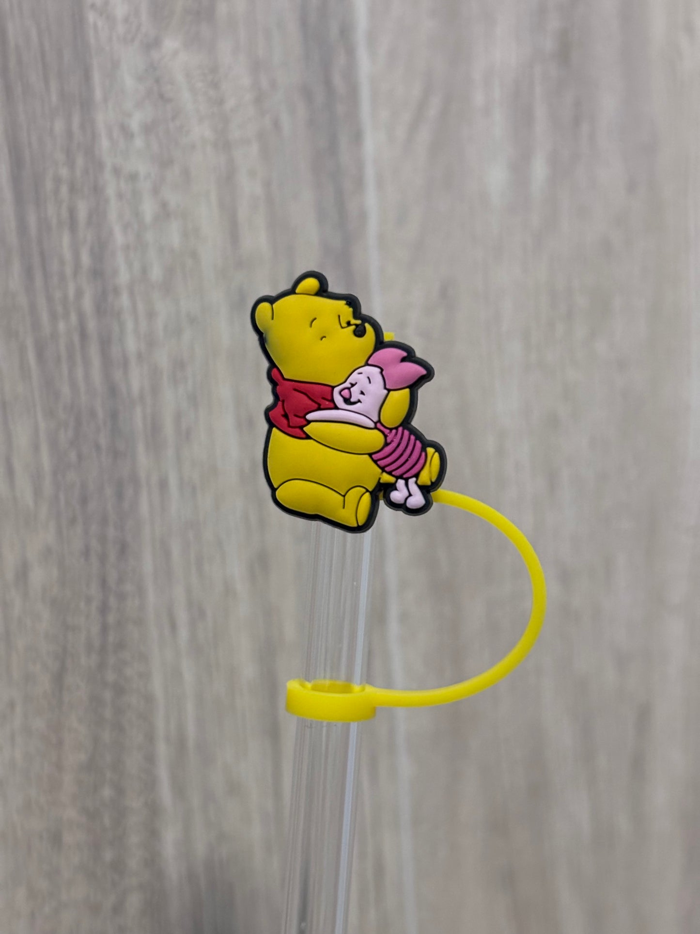 Straw Topper- Yellow Bear #2