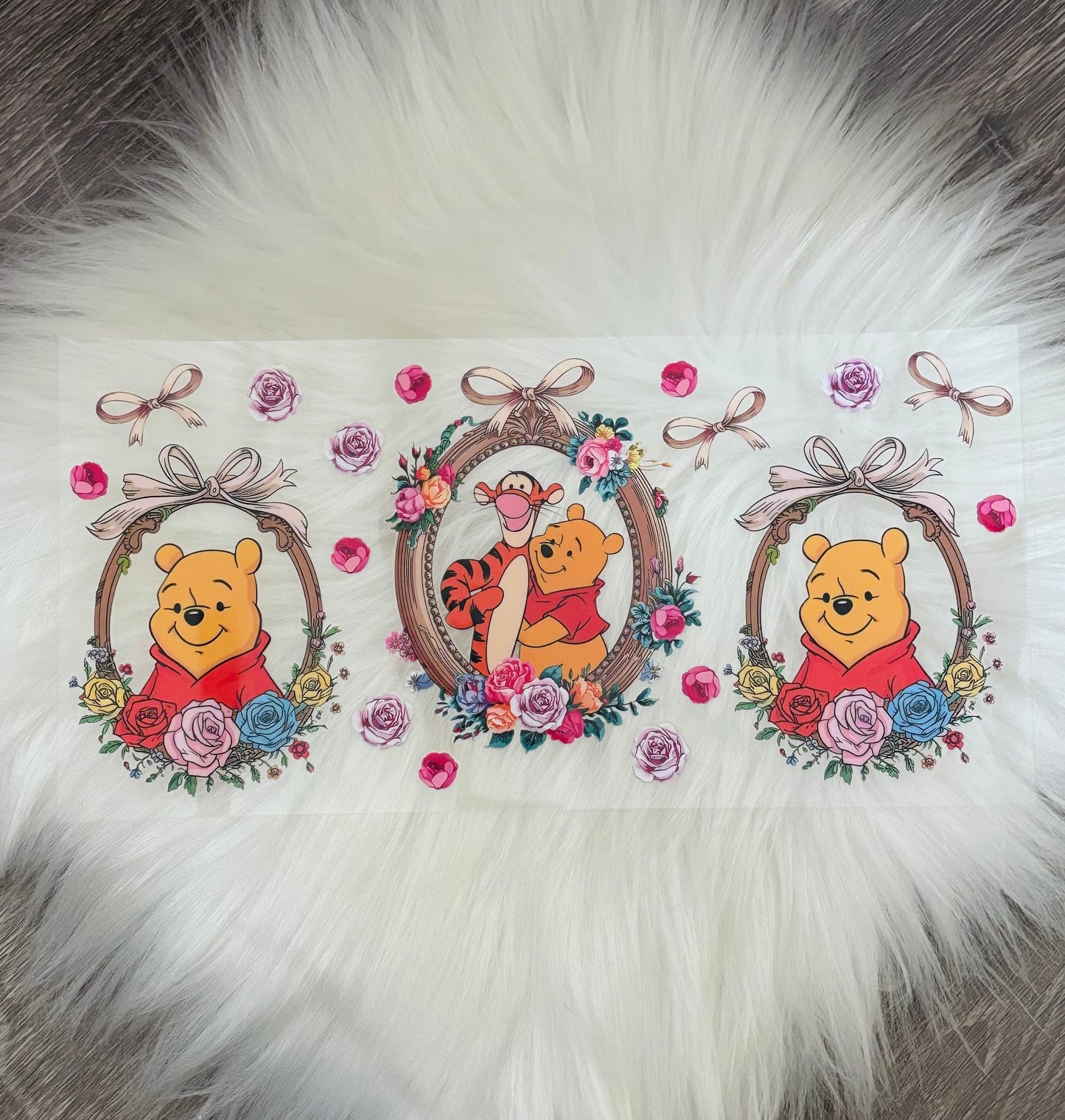 16oz UV DTF Wrap- Yellow Bear