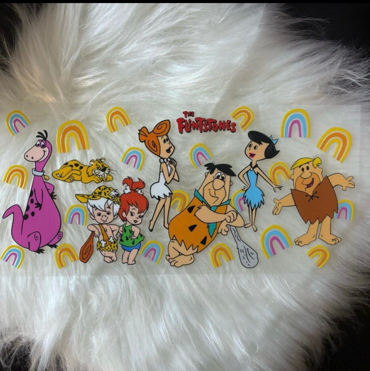 16oz UV DTF Wrap- Flintstones