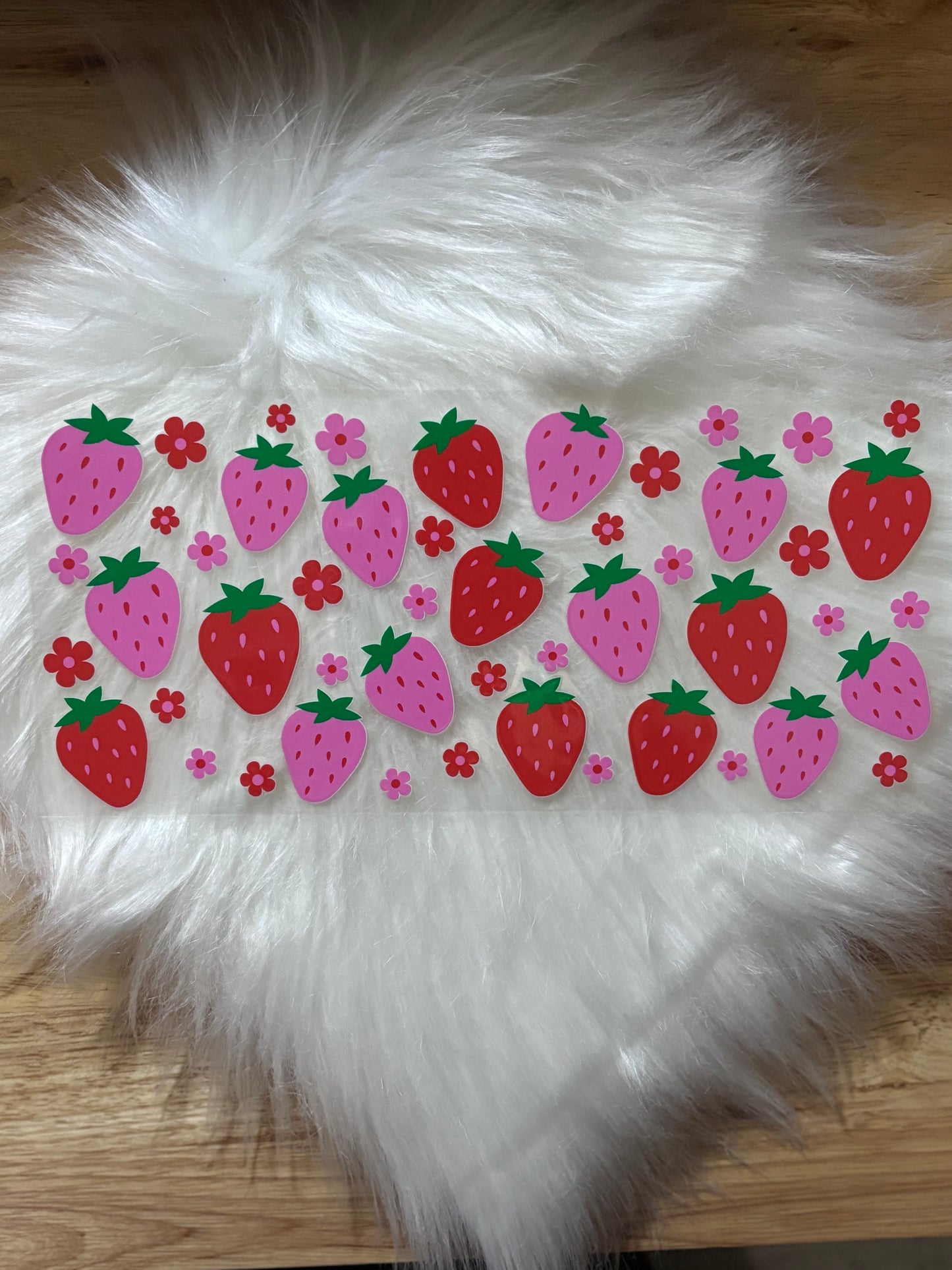 16oz UV DTF Wrap- Strawberries