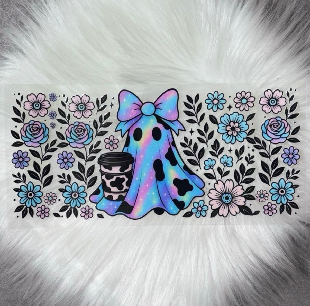 UV DTF Wrap- Iridescent Ghostie