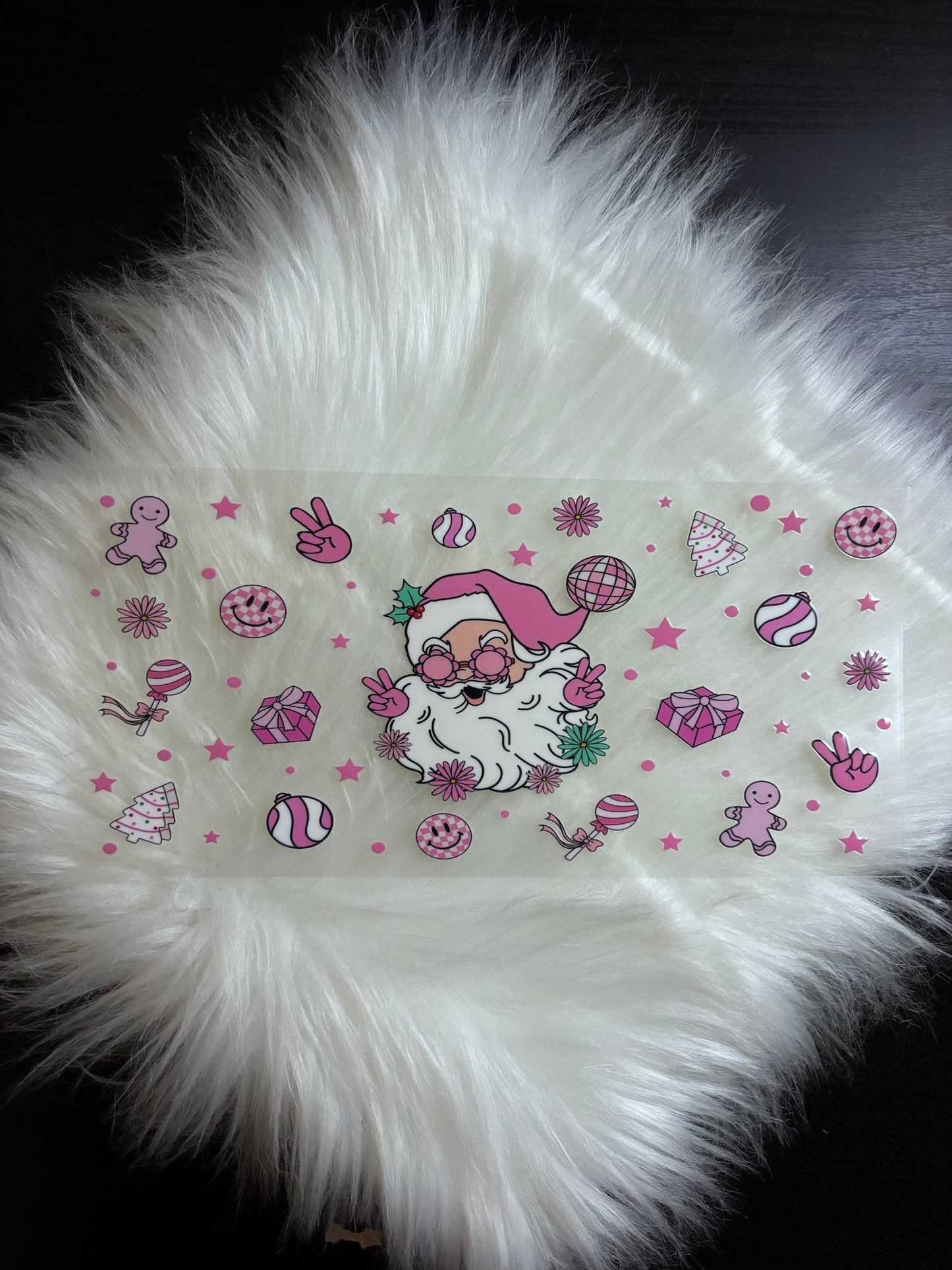 UV DTF Wrap- Retro Santa #2