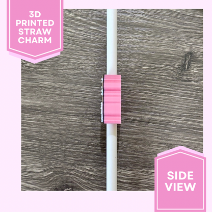 3D Printed Straw Charm- OH SNAP Gingerbread