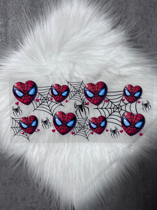 UV DTF Wrap- Red Spider Hearts