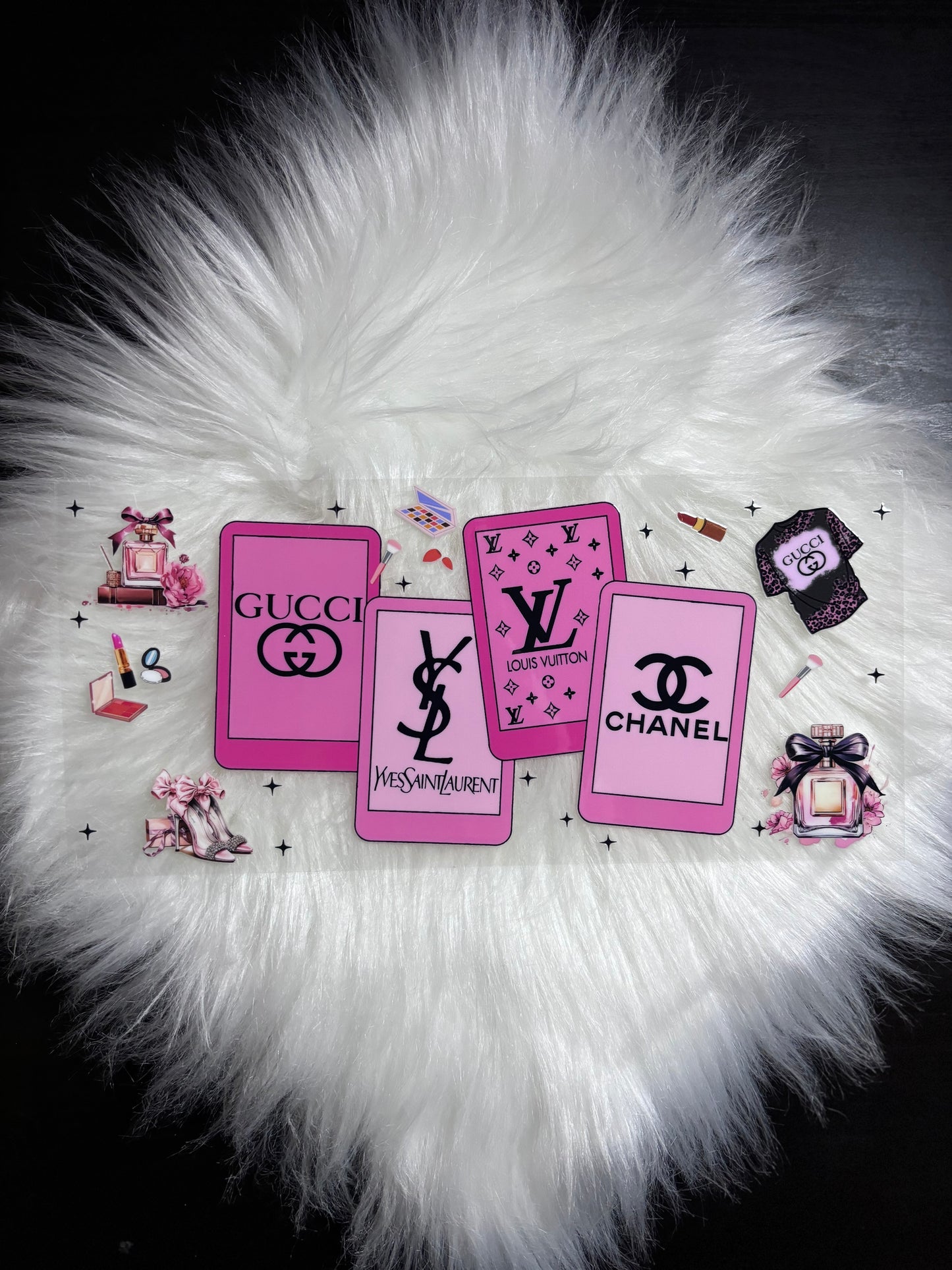 UV DTF Wrap- Pink Designer