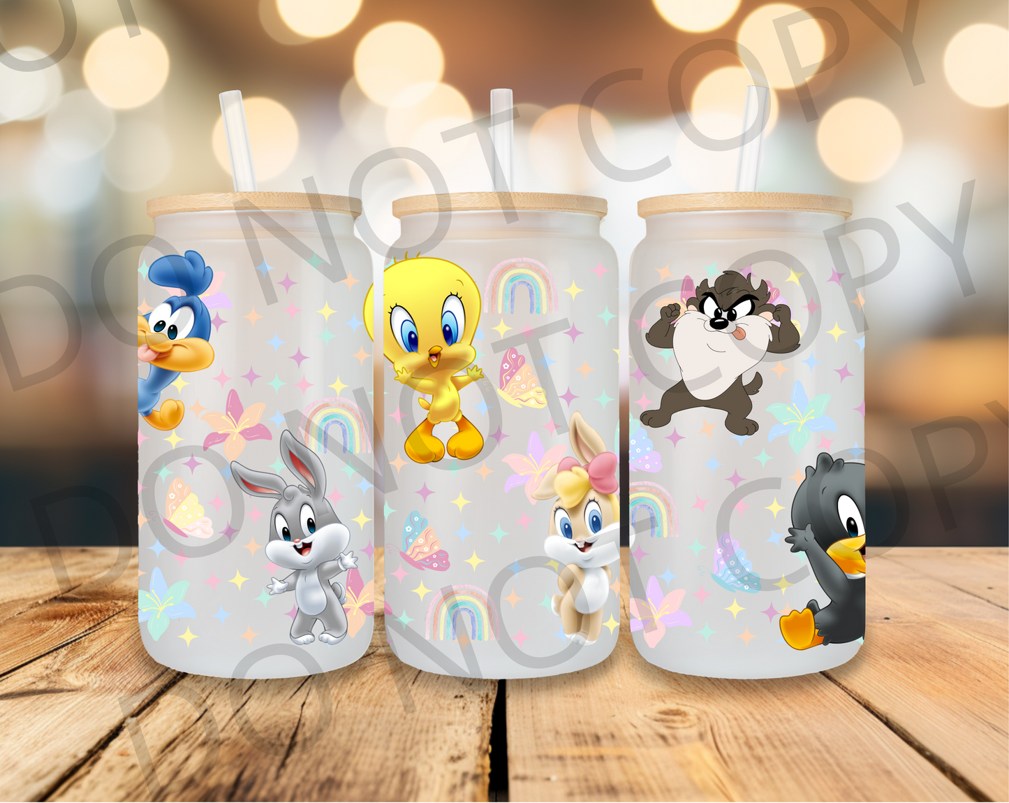 16oz UV DTF Wrap- Looney Tunes