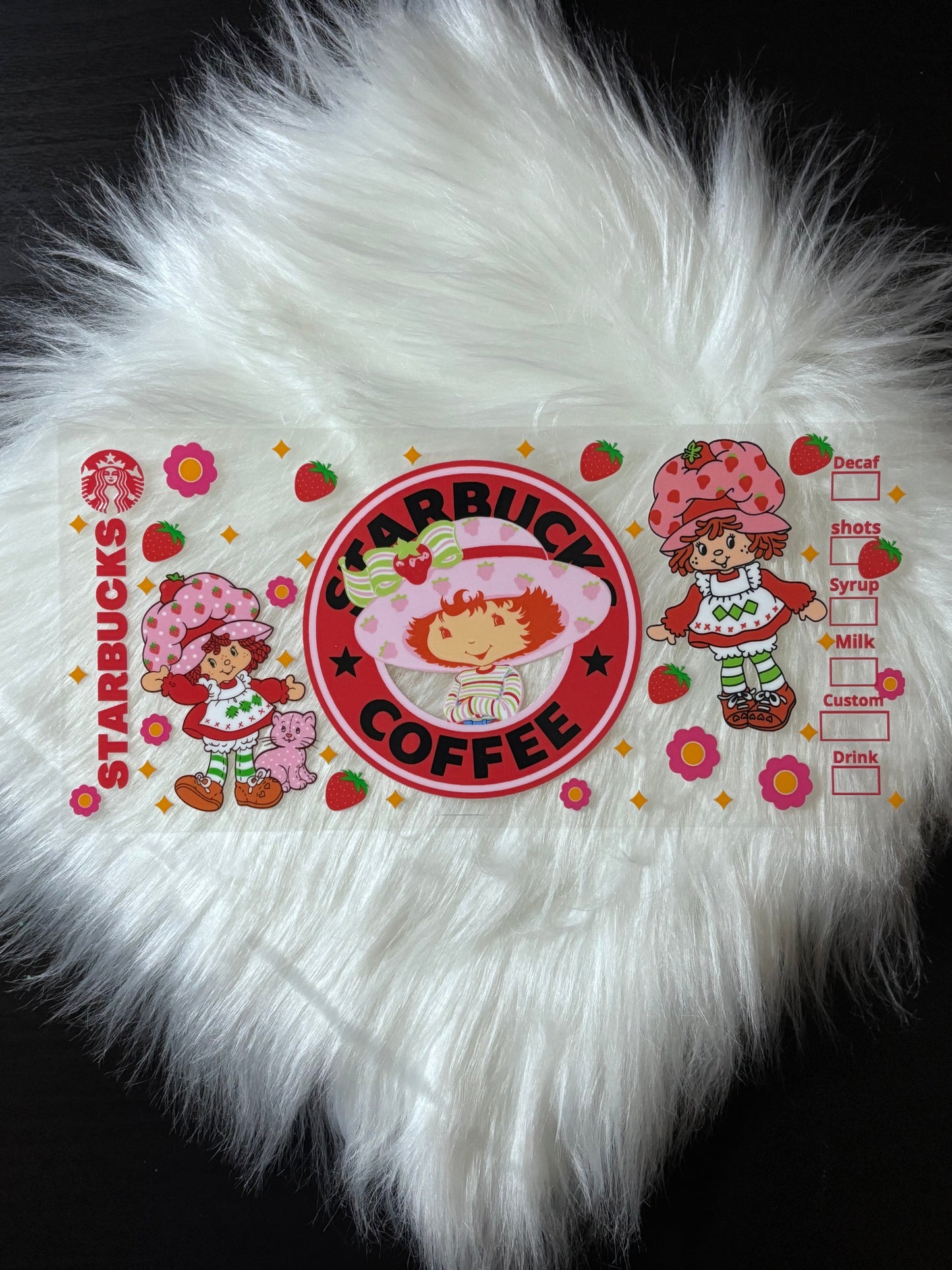 16oz UV DTF Wrap- Strawberry Sc