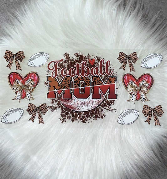 16oz UV DTF Wrap- Football Mom
