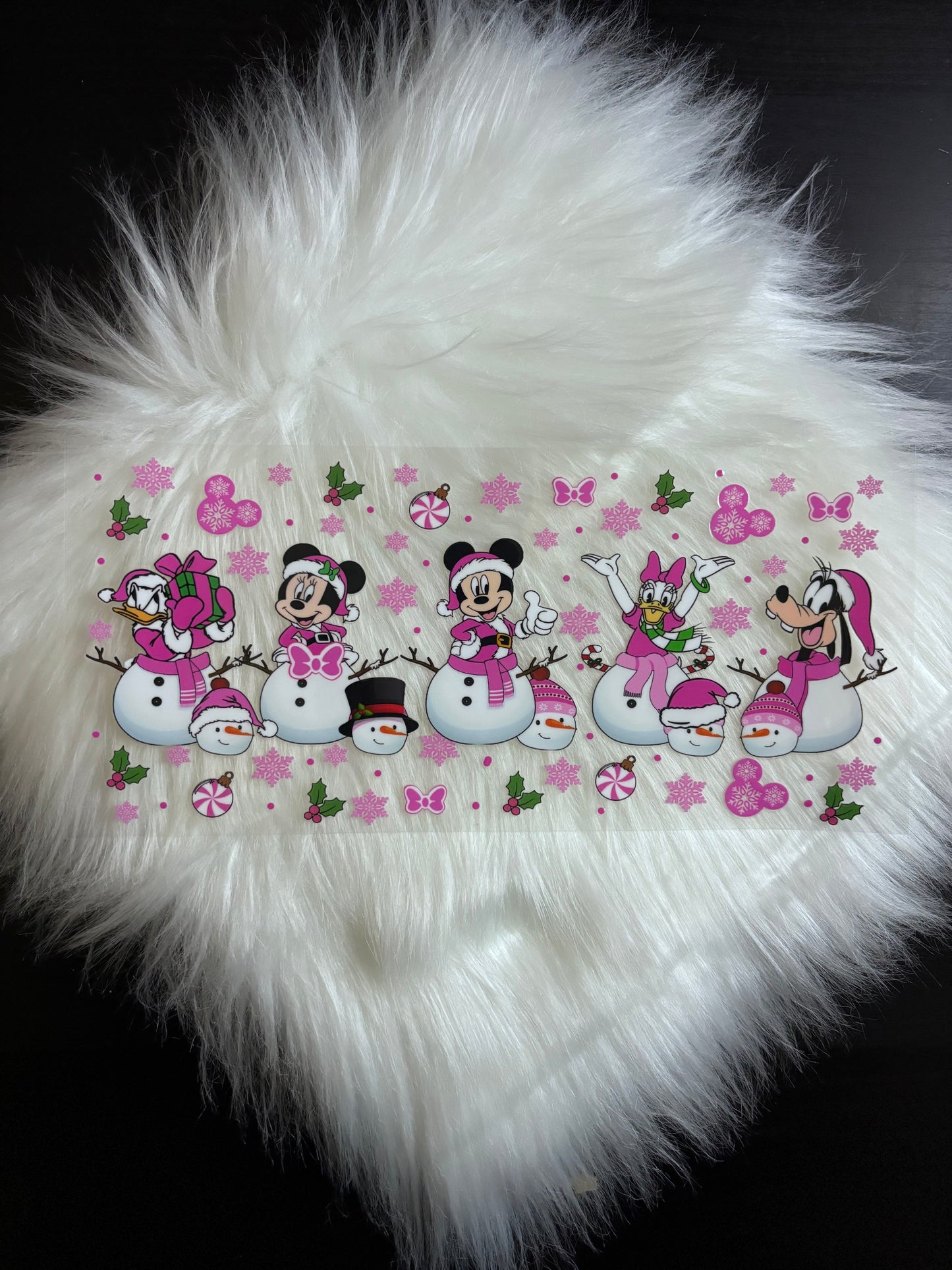 UV DTF Wrap- Mouse Snowman