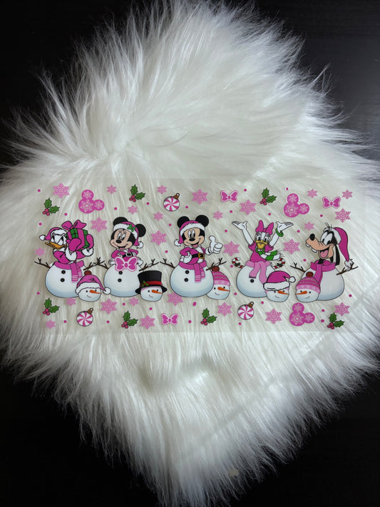 UV DTF Wrap- Mouse Snowman