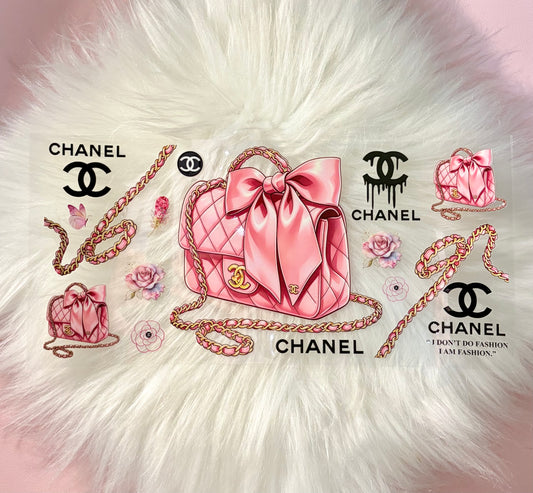 UV DTF Wrap- CC Pink Purse