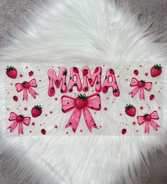 UV DTF Wrap- MAMA Strawberries