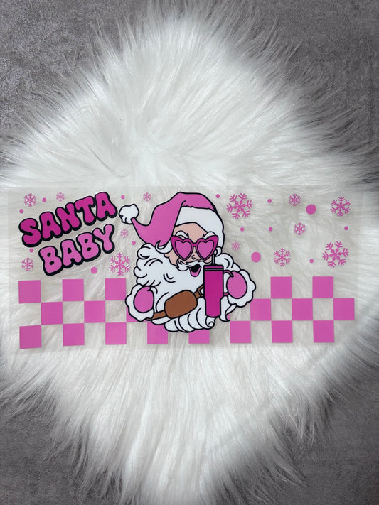 16oz UV DTF Wrap- Santa Baby