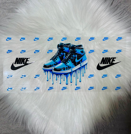 UV DTF Wrap- Blue Sneakers