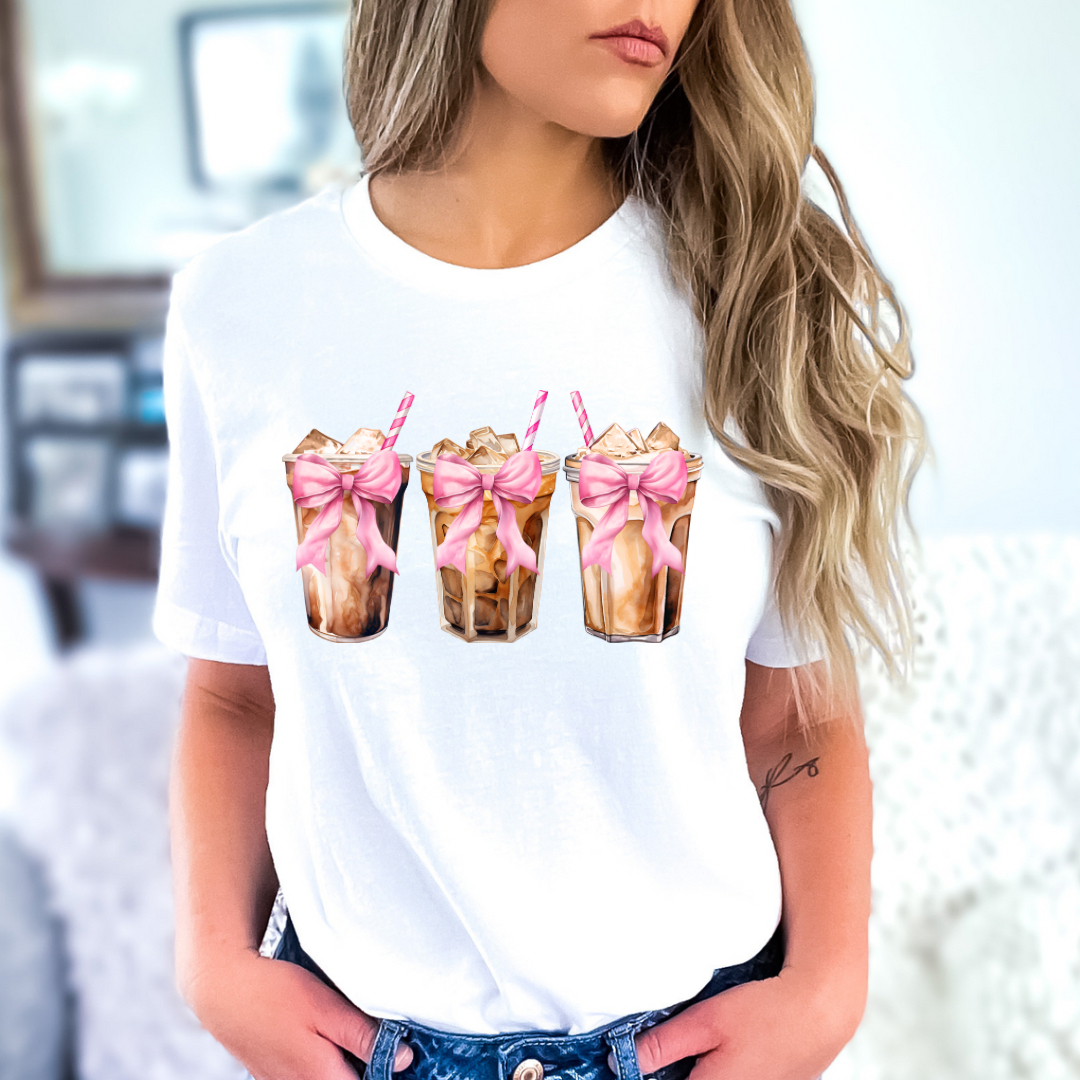 Ready To Press DTF Transfer- Iced Coffee Coquette/ Shirt not Included*