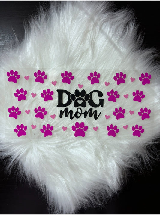 UV DTF Wrap- Dog Mom Pink